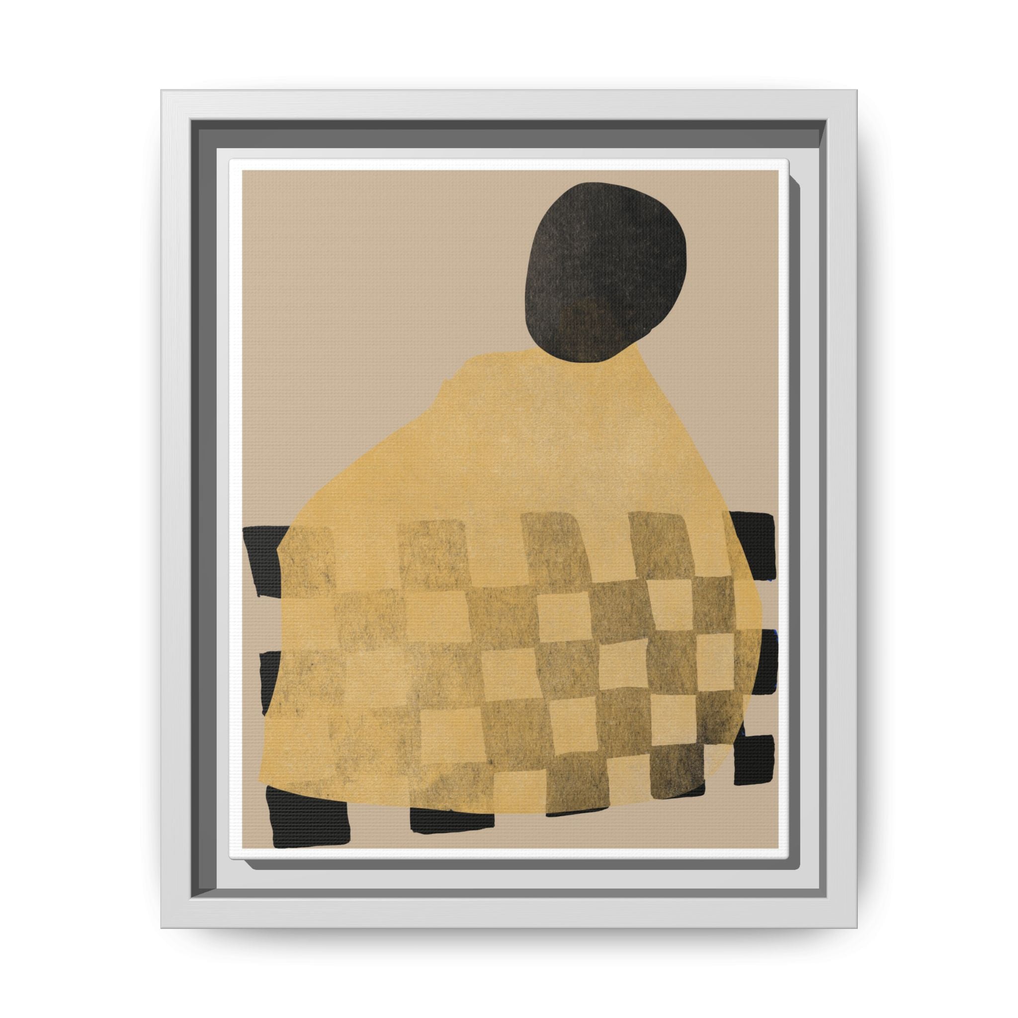 Golden Hearth Pattern Drift - Framed