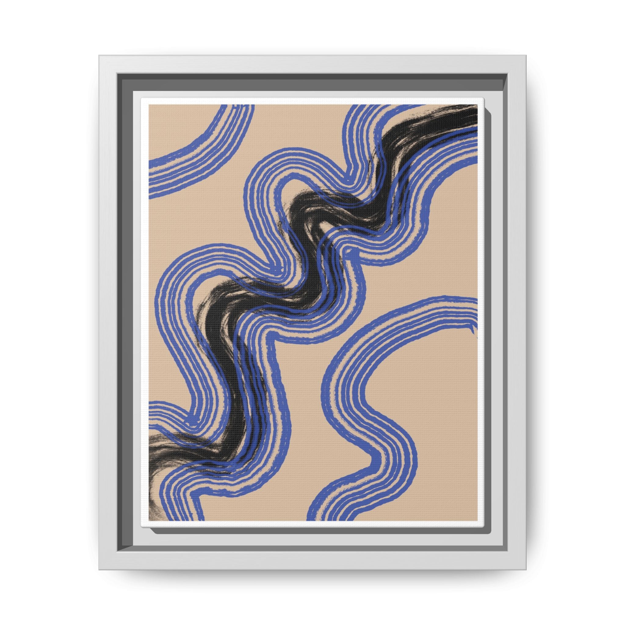 Indigo Rhythm Passage - Framed