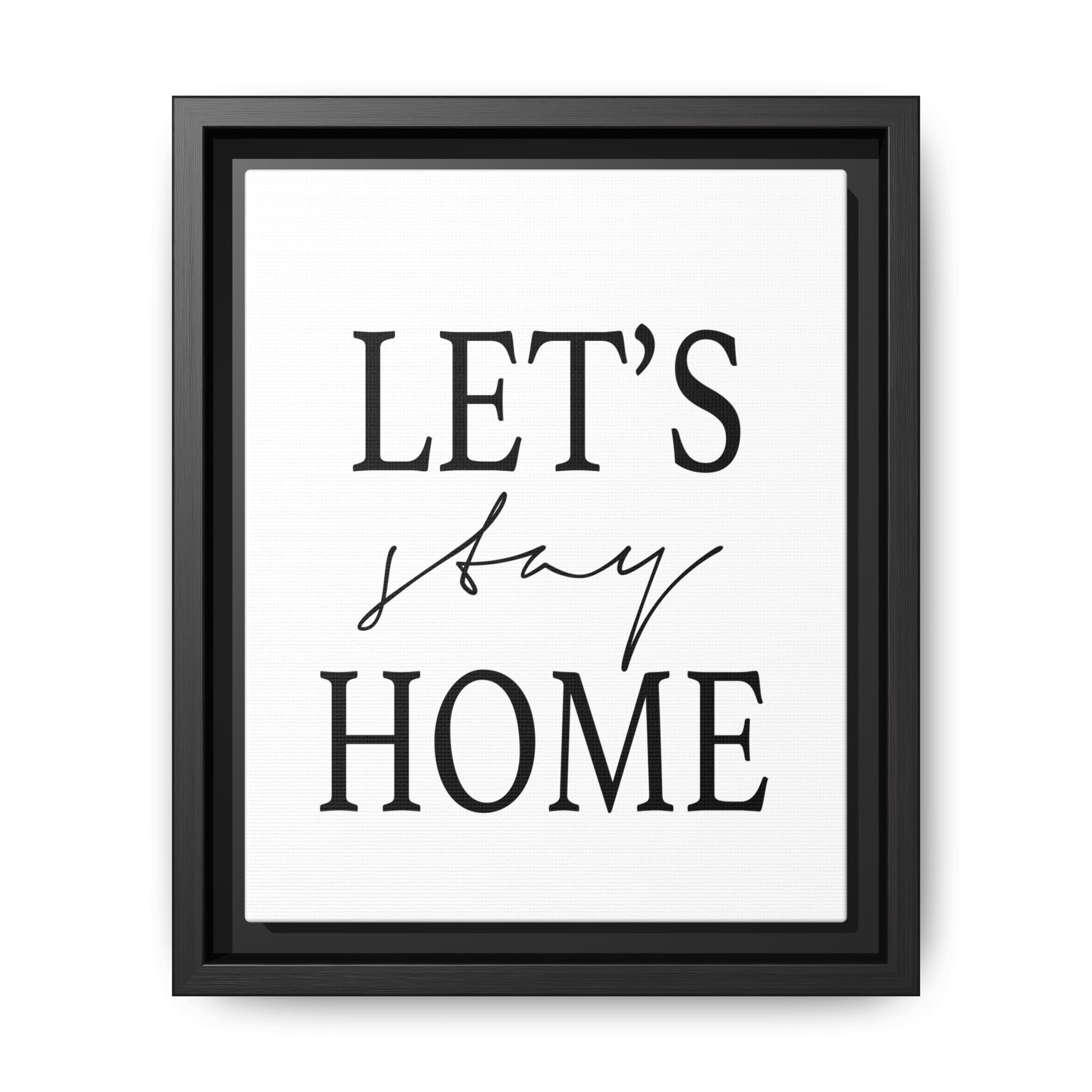 Gentle Haven Typography Glow - Framed