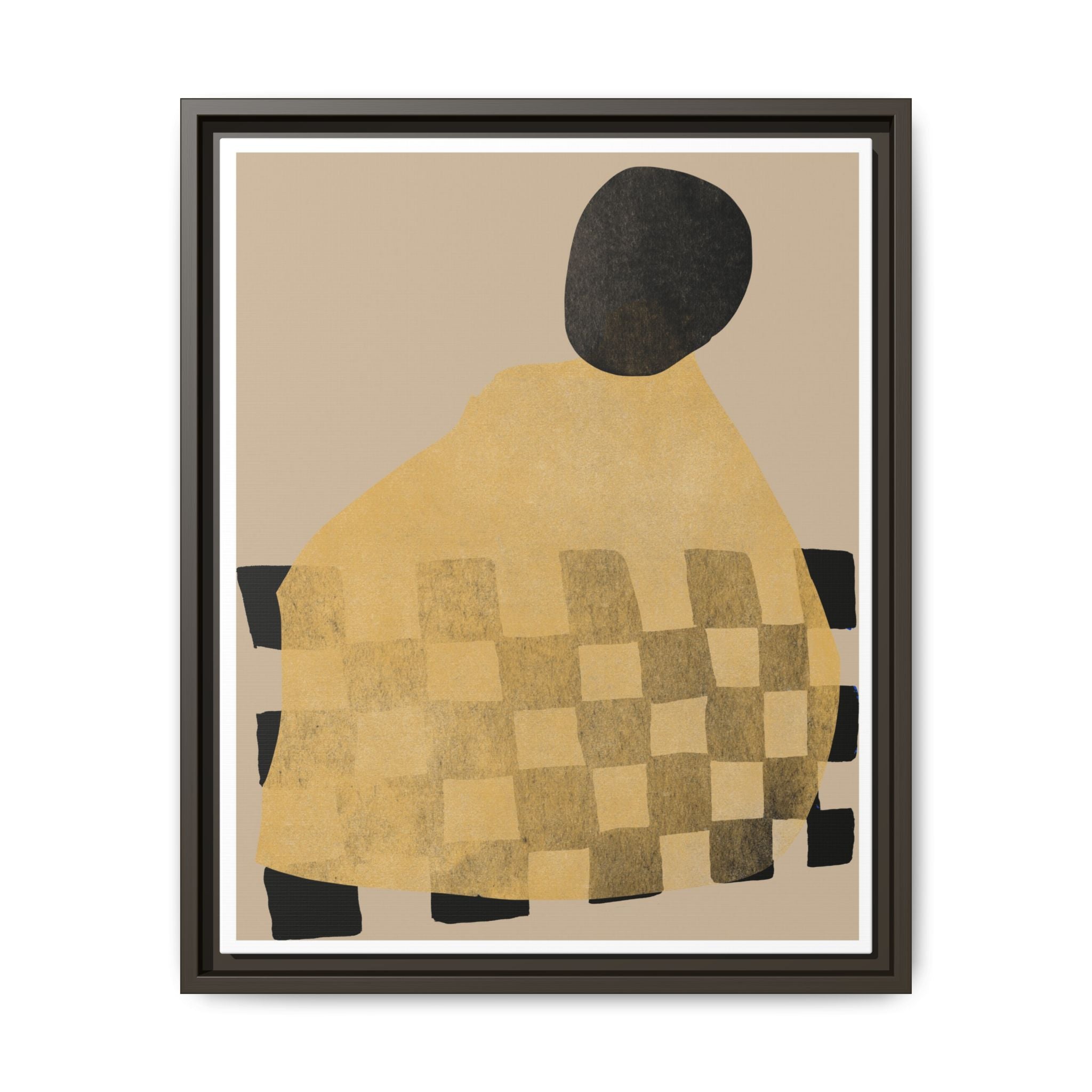 Golden Hearth Pattern Drift - Framed