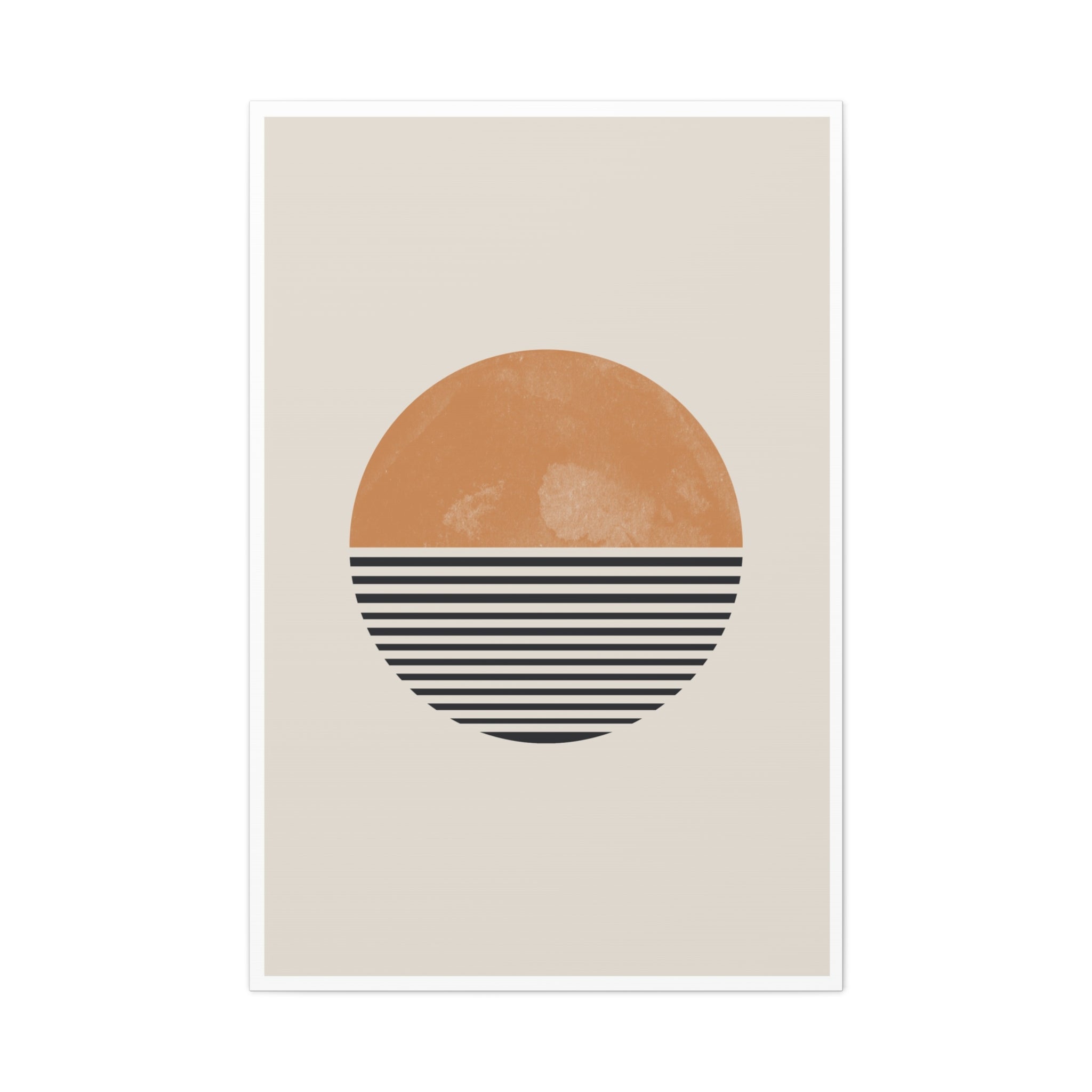 Amber Horizon Echoes - Canvas