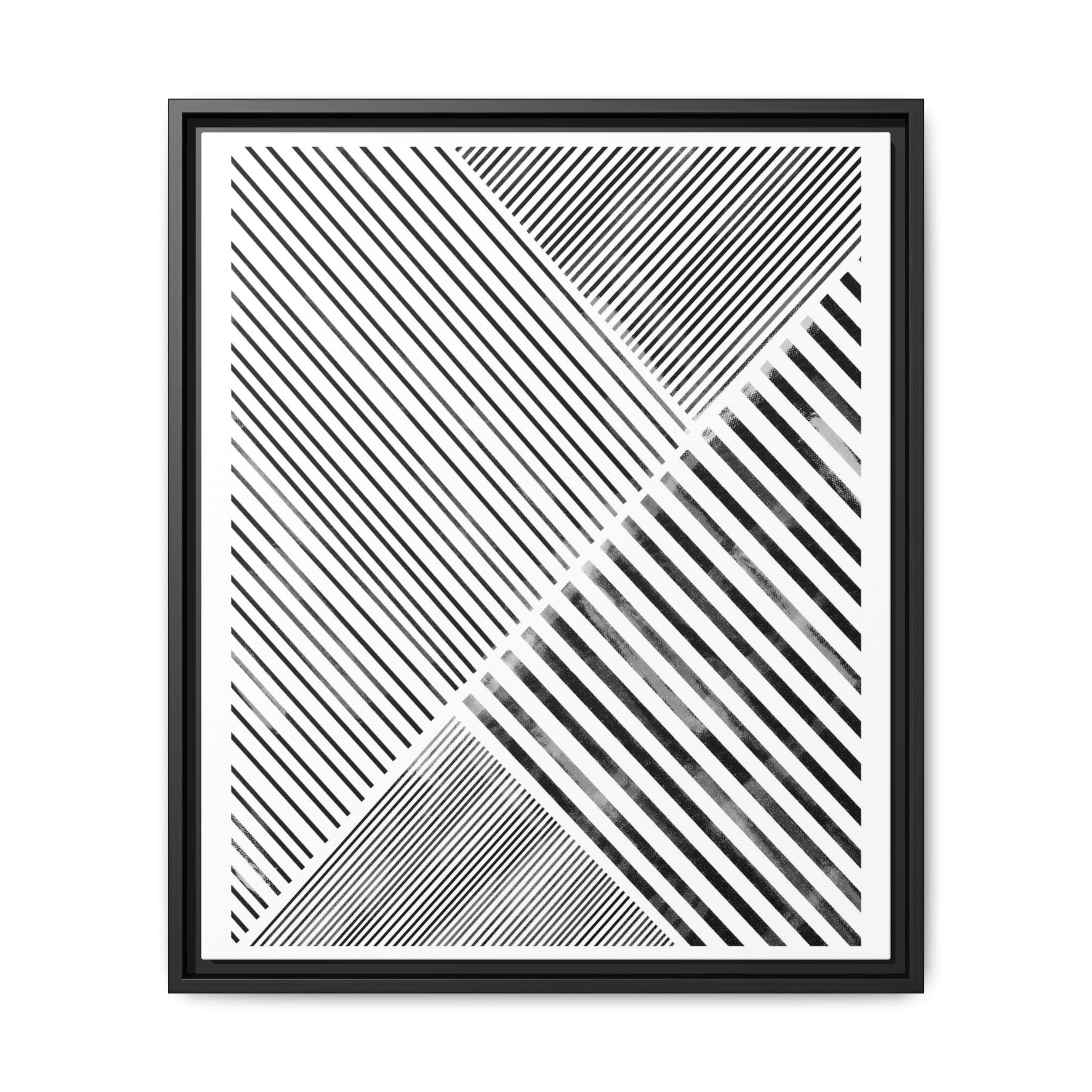 Monochrome Motion Angles - Framed