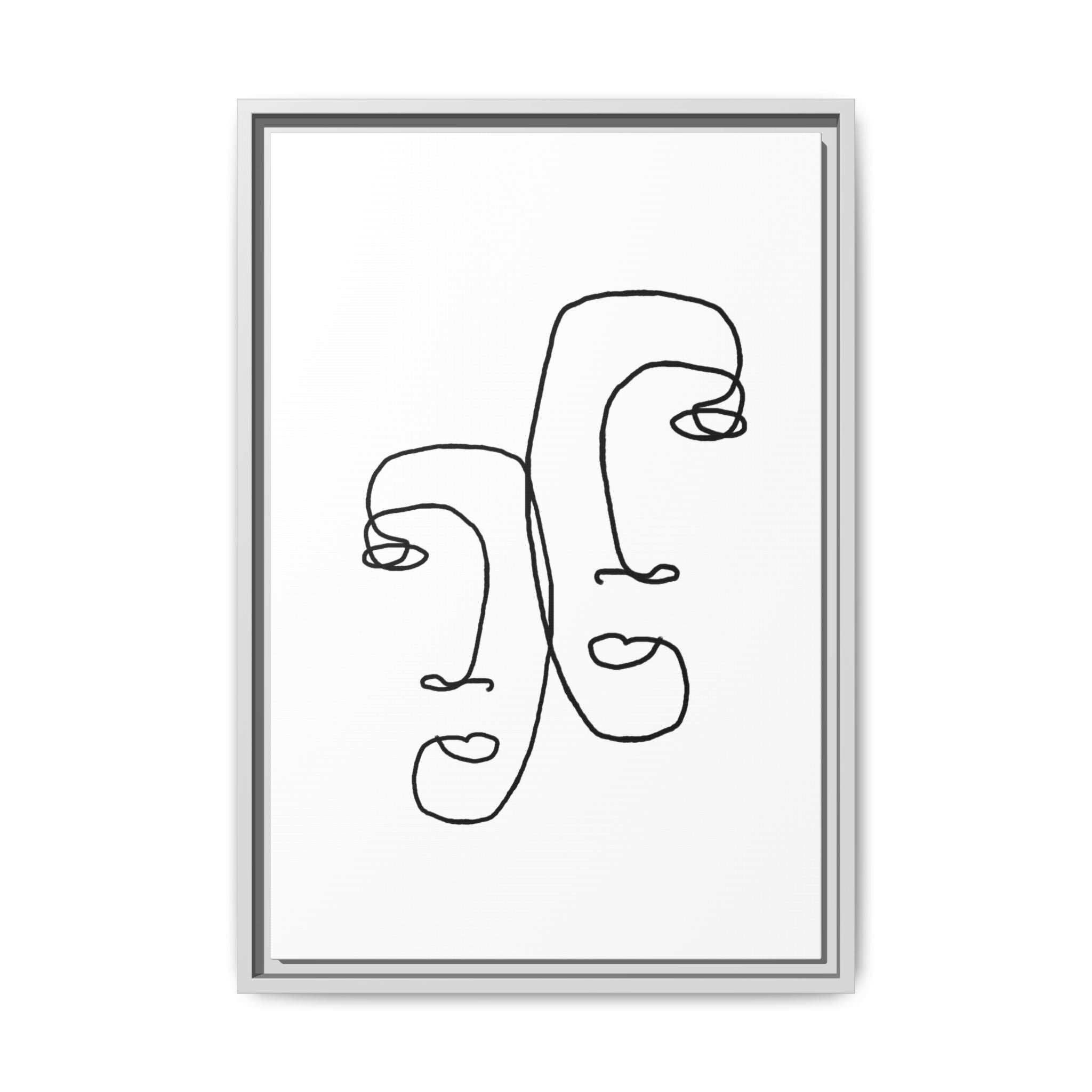 Silent Dual Reflections - Framed