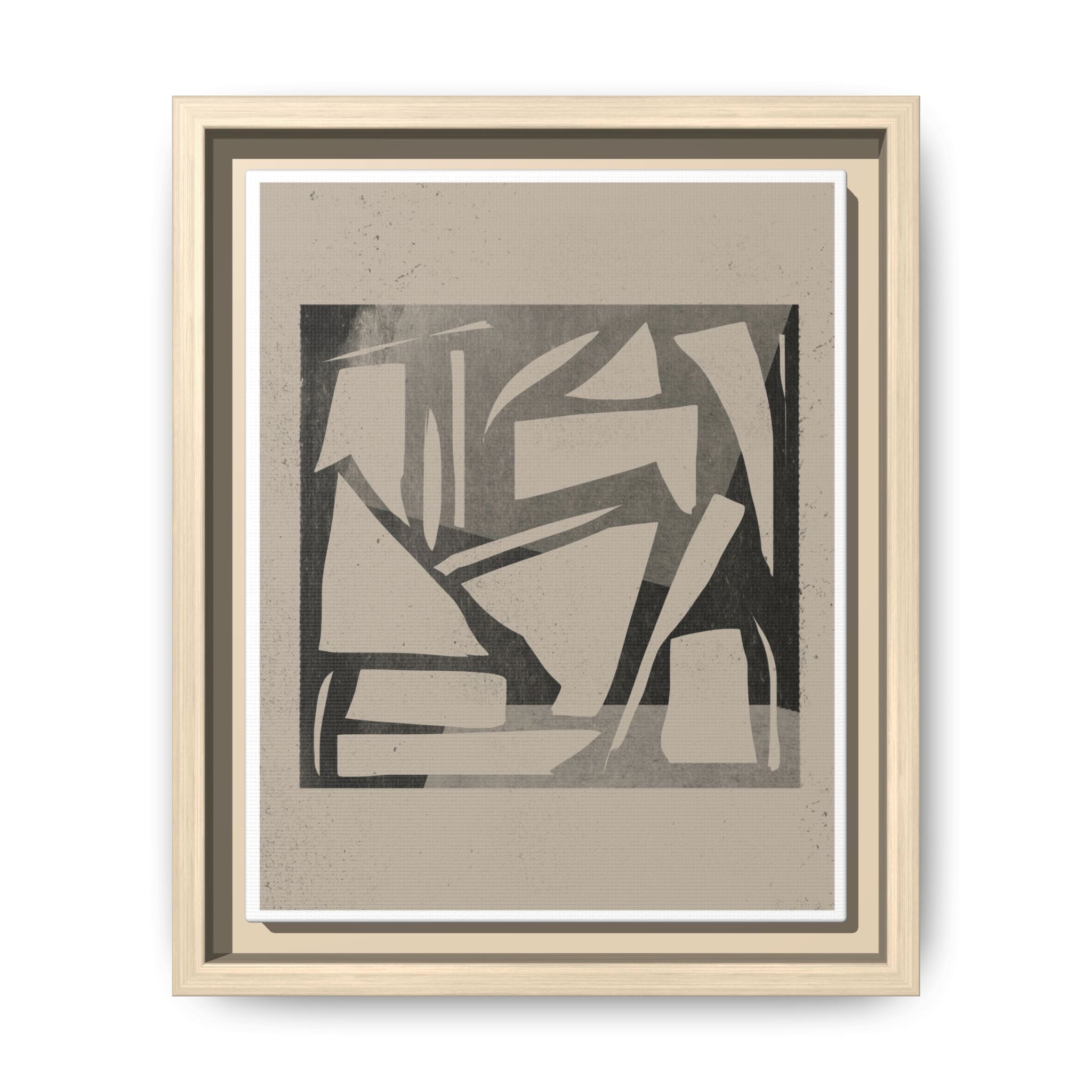 Shadow Fragment Rhythm Study - Framed