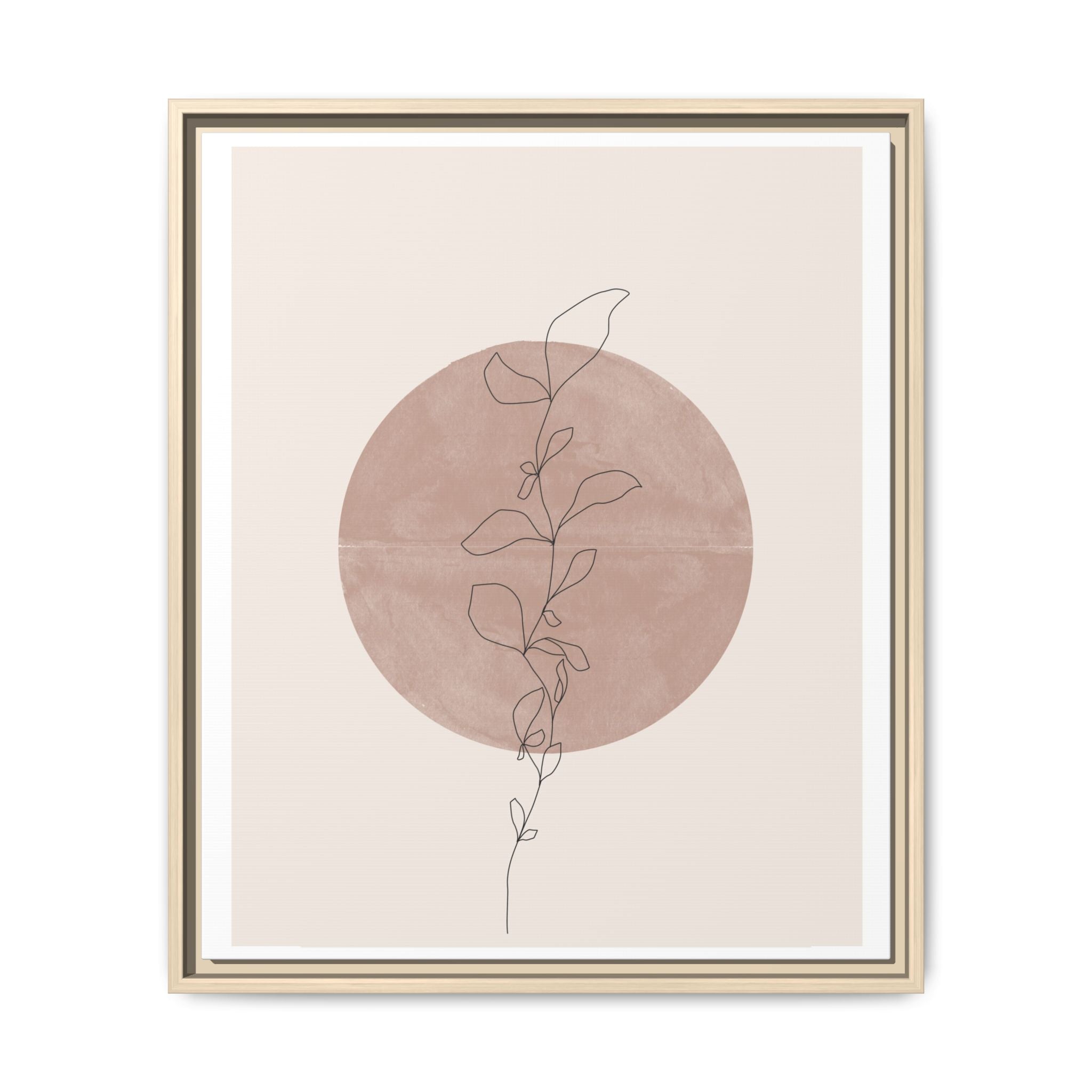Blush Moonvine Quietude - Framed
