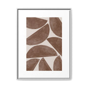 Terracotta Crescent Rhythm - Framed