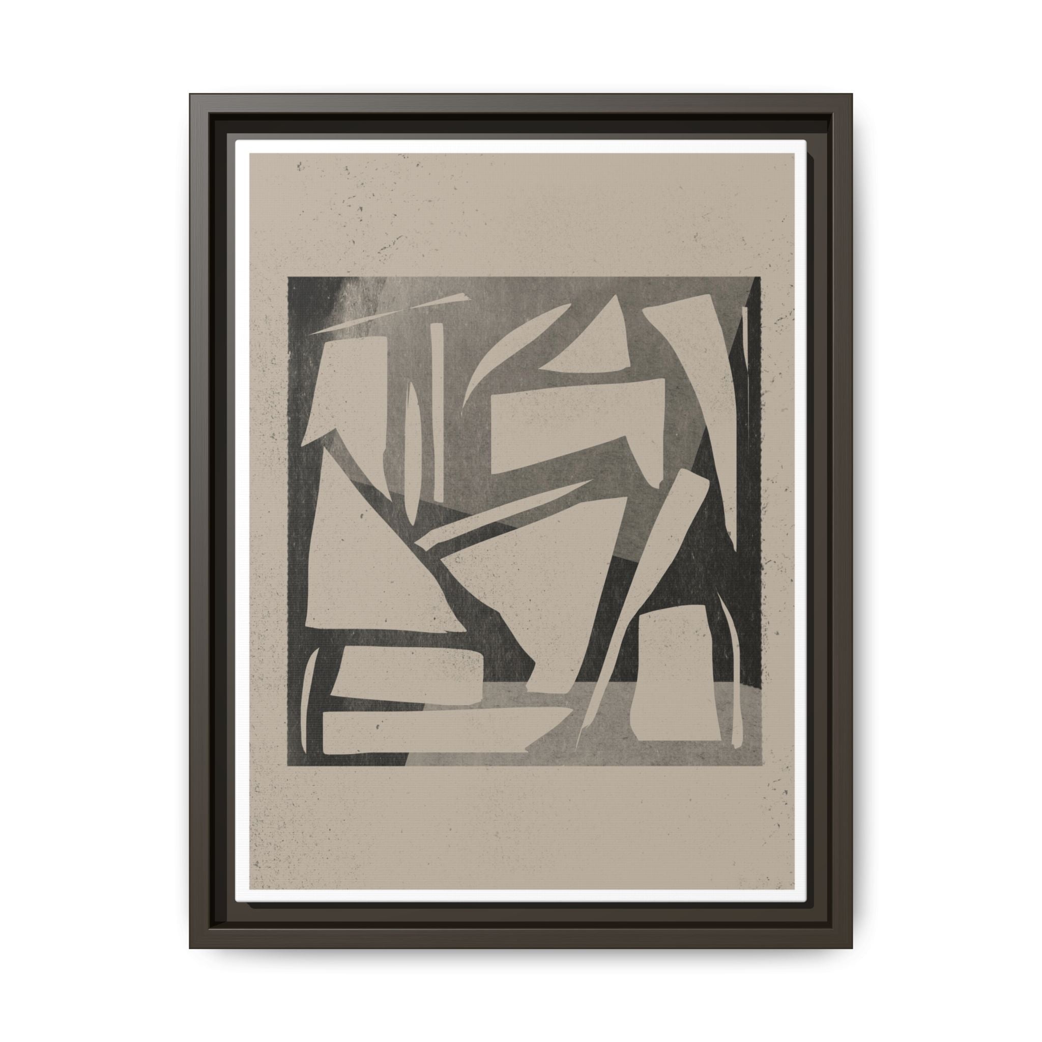 Shadow Fragment Rhythm Study - Framed