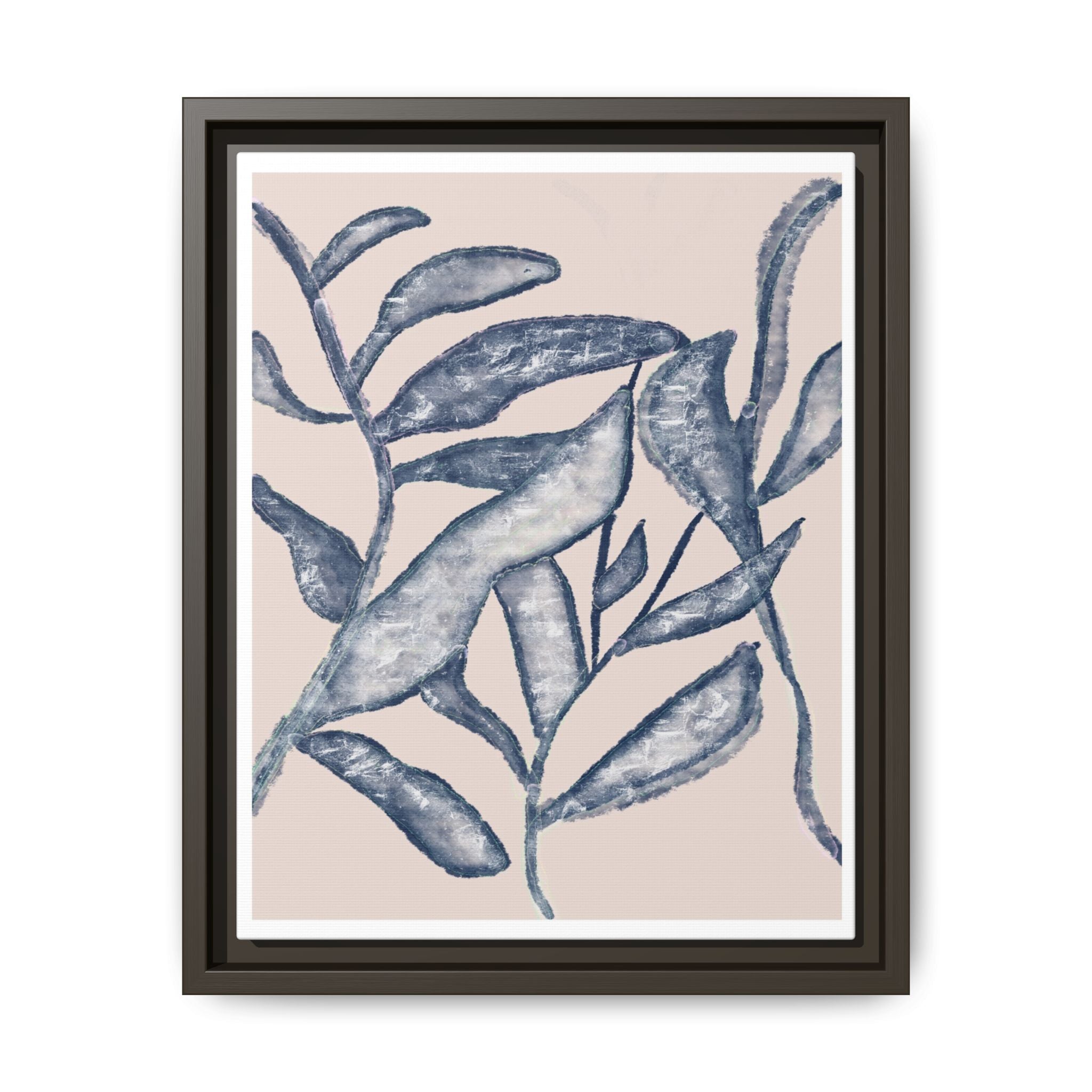 Moonlit Botanical Veil - Framed