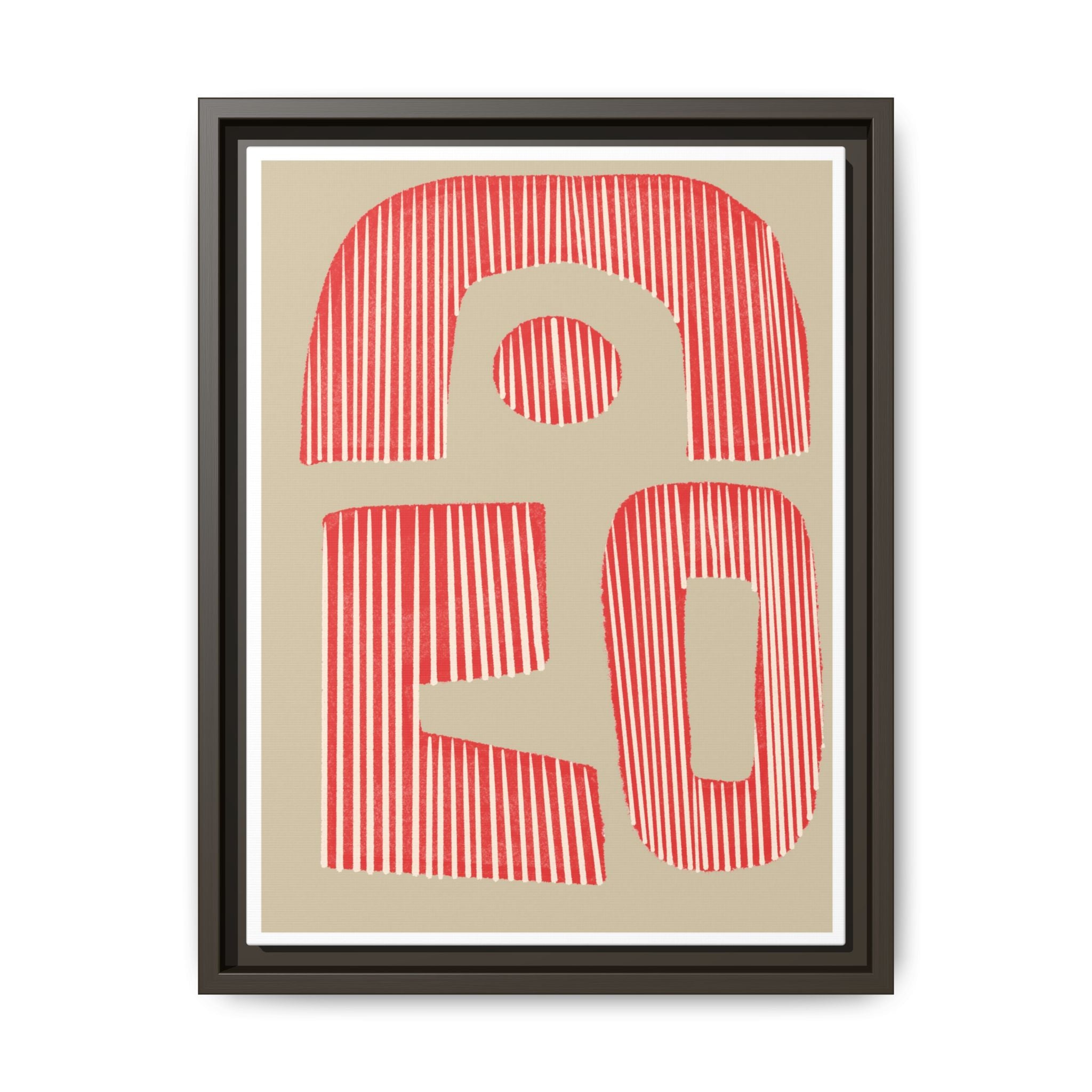 Coral Echo Forms - Framed