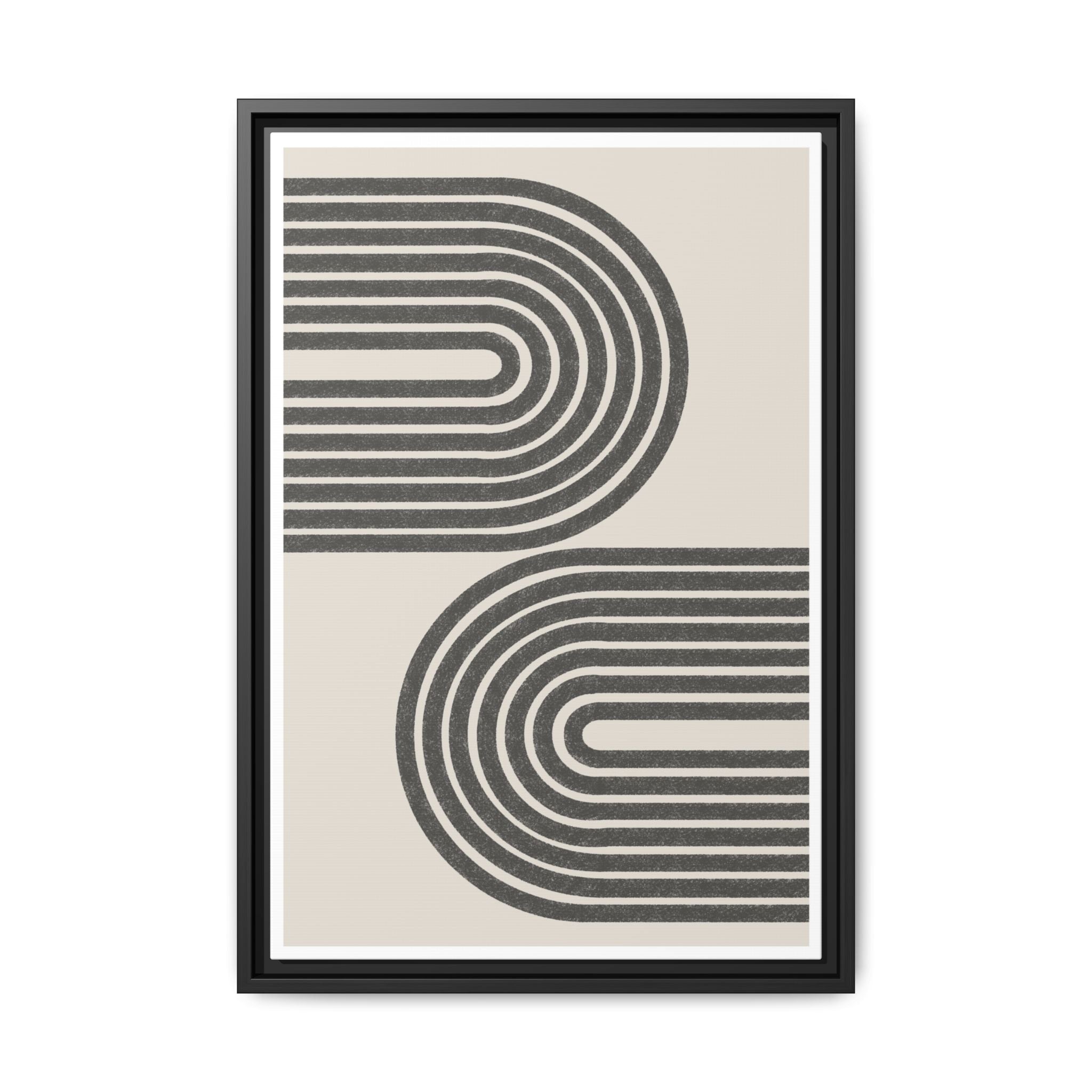 Twin Horizon Currents - Framed