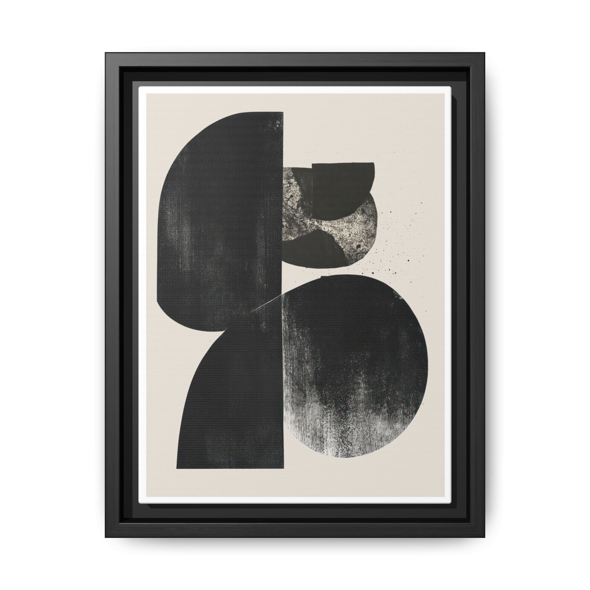 Obsidian Drift Composition - Framed