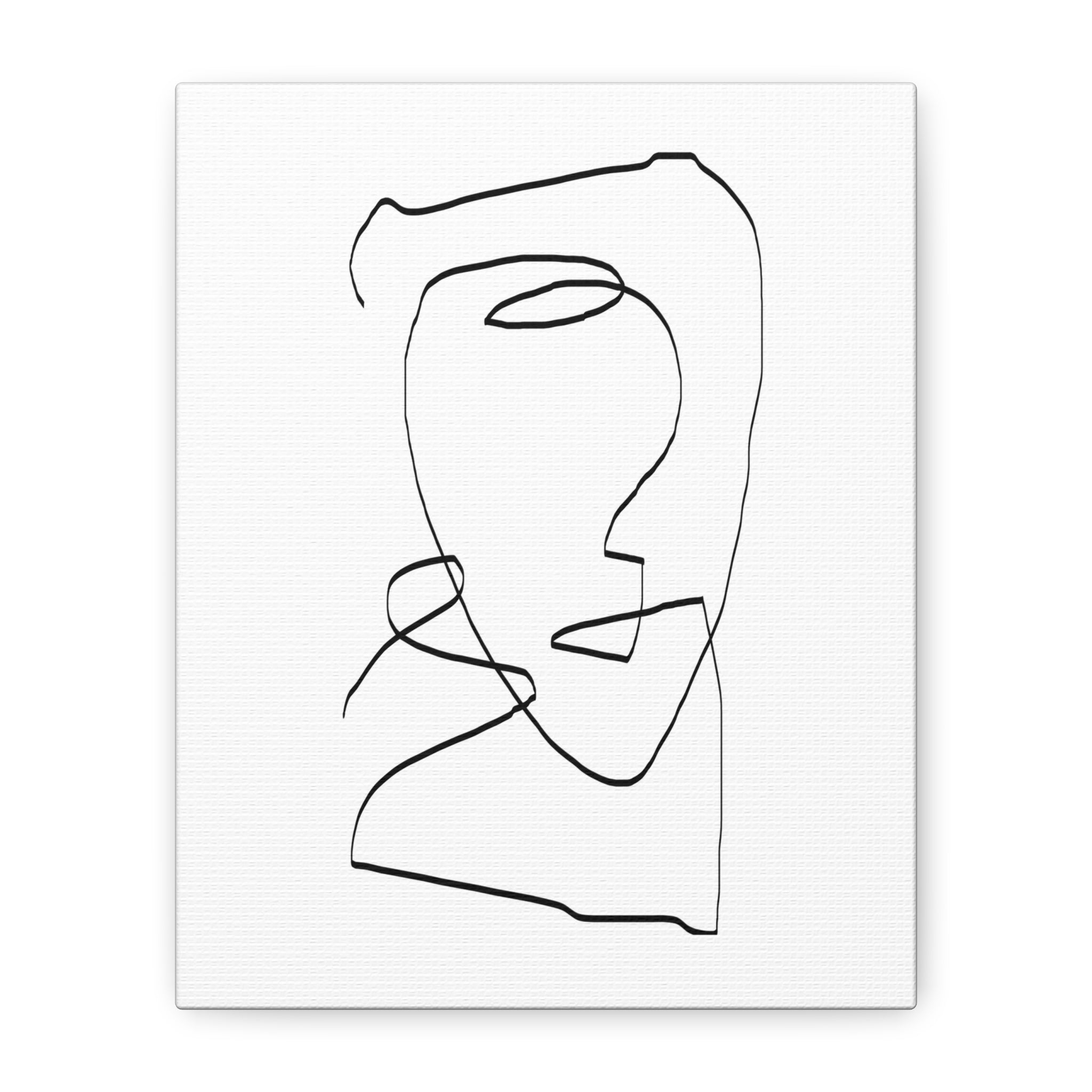 Silent Contour Reverie - Canvas