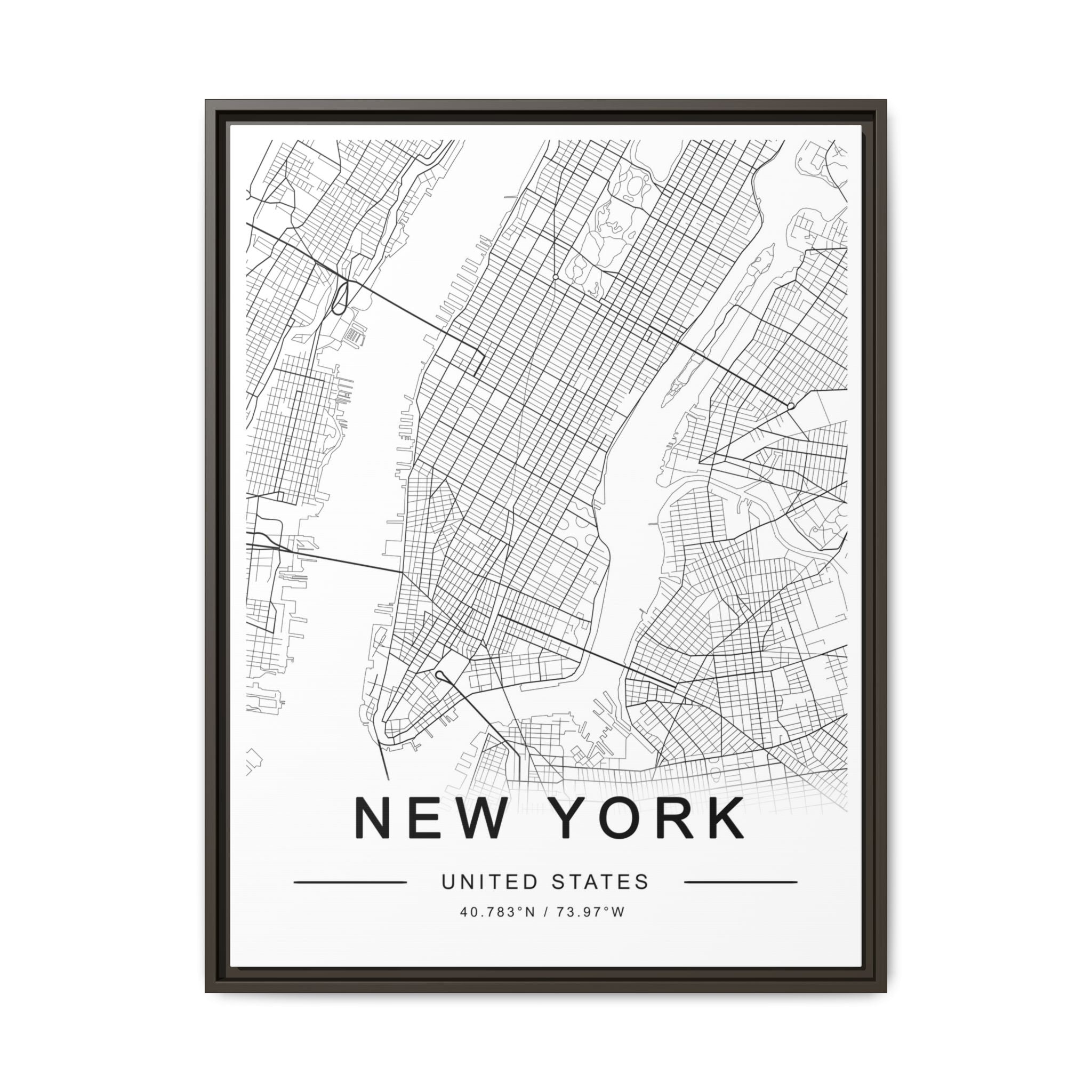 Metropolitan Gridline Reverie - Framed