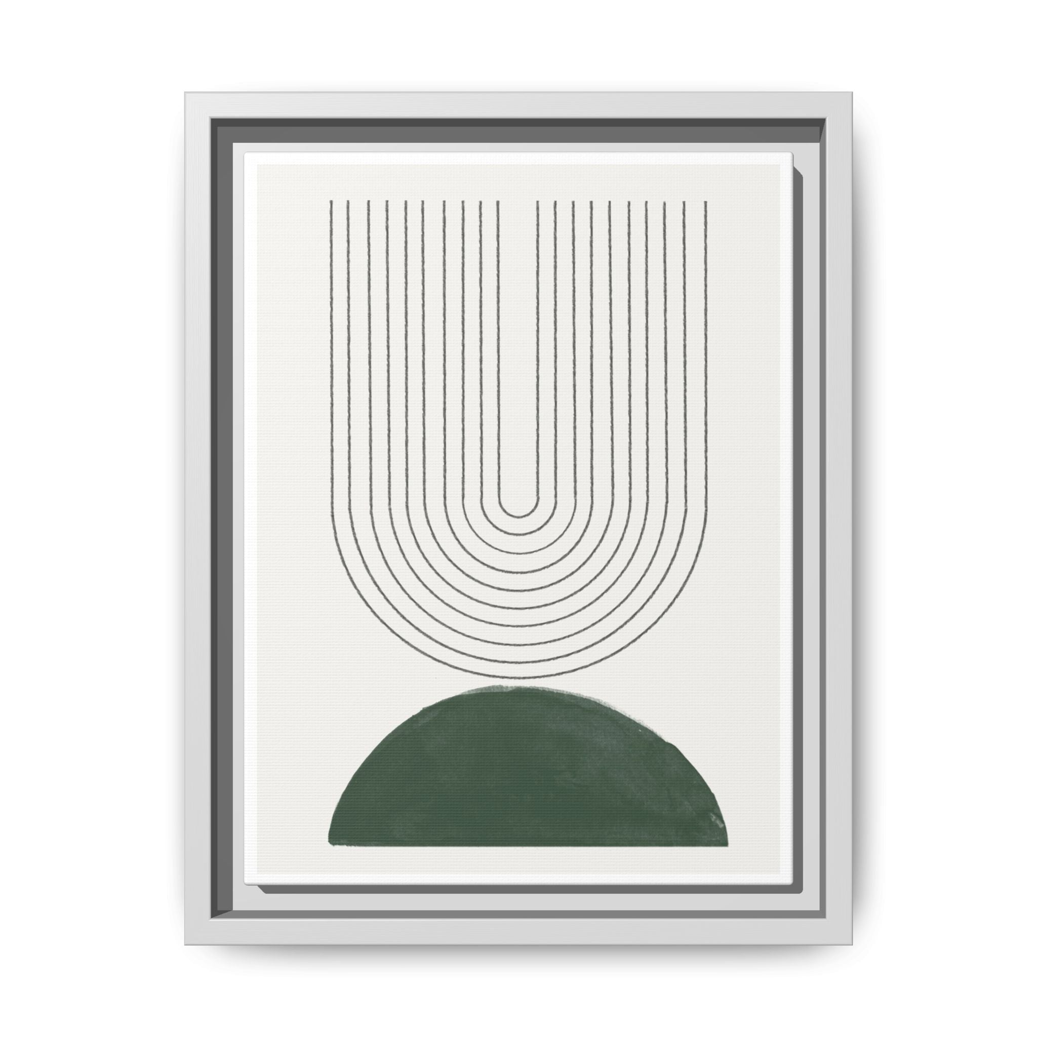 Emerald Echo Pathways - Framed