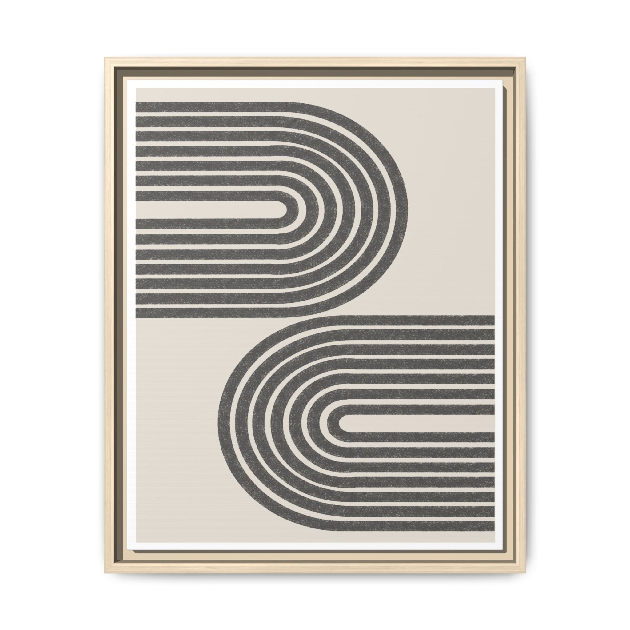 Twin Horizon Currents - Framed