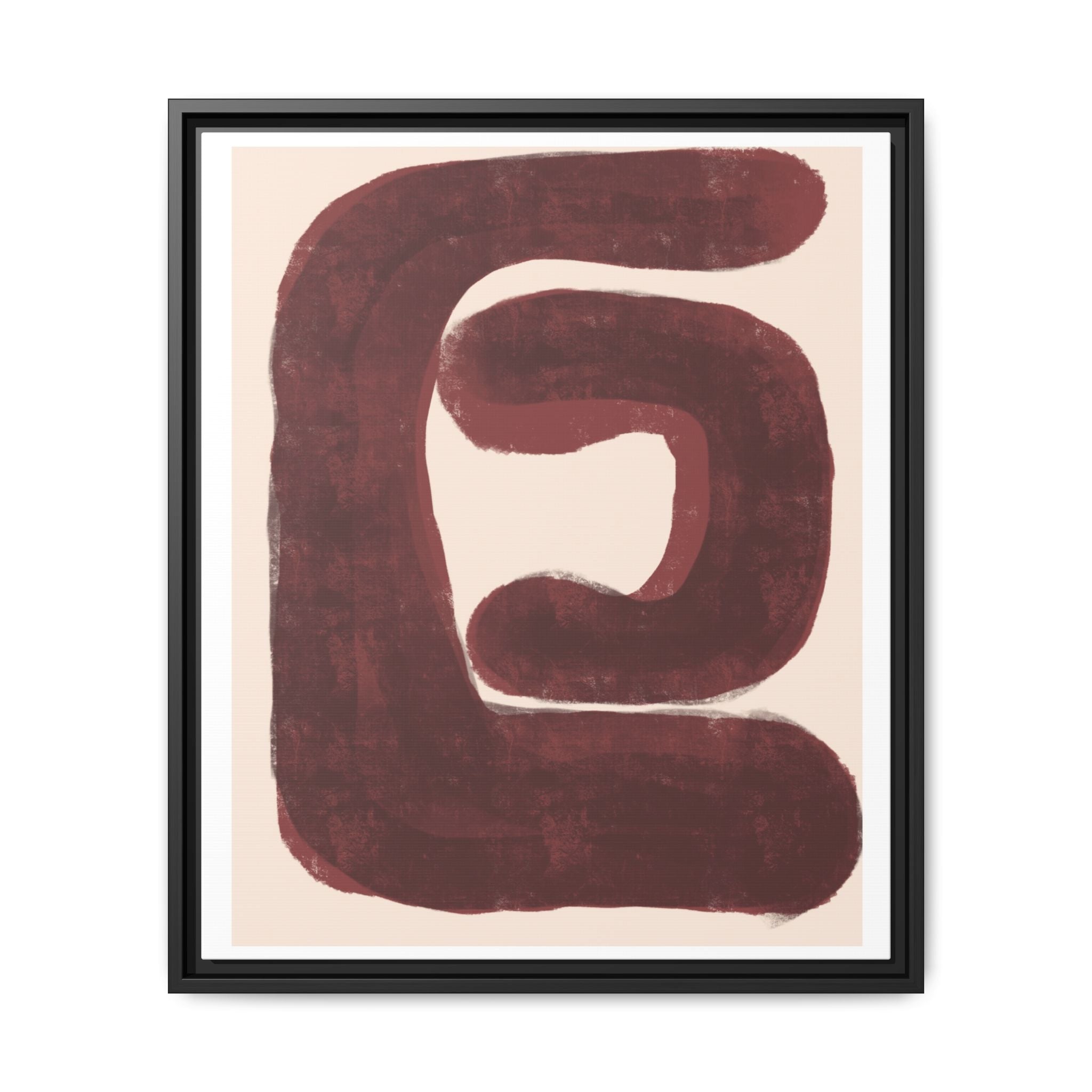 Burgundy Echo Form - Framed