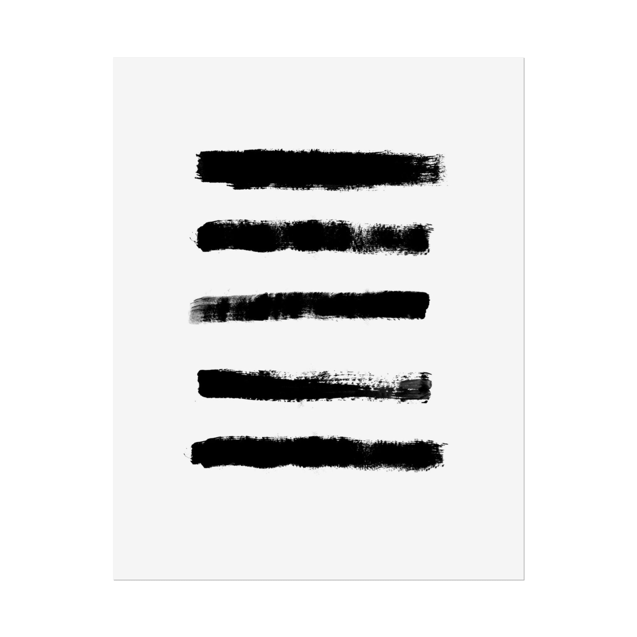 Obsidian Silence Strokes - Poster