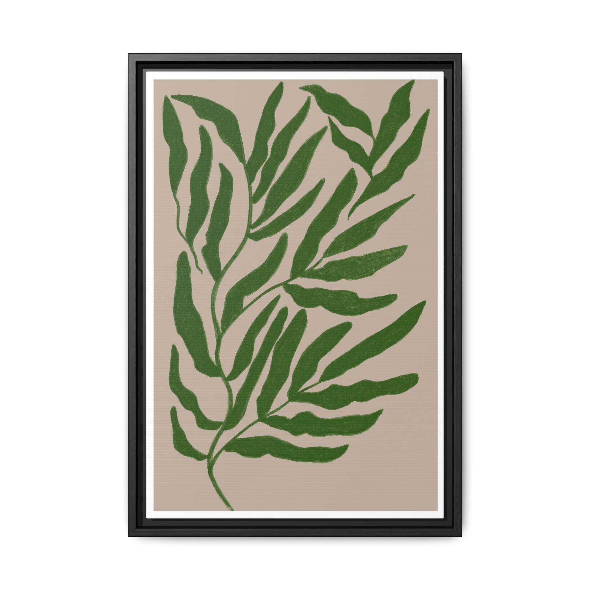 Emerald Canopy Drift - Framed