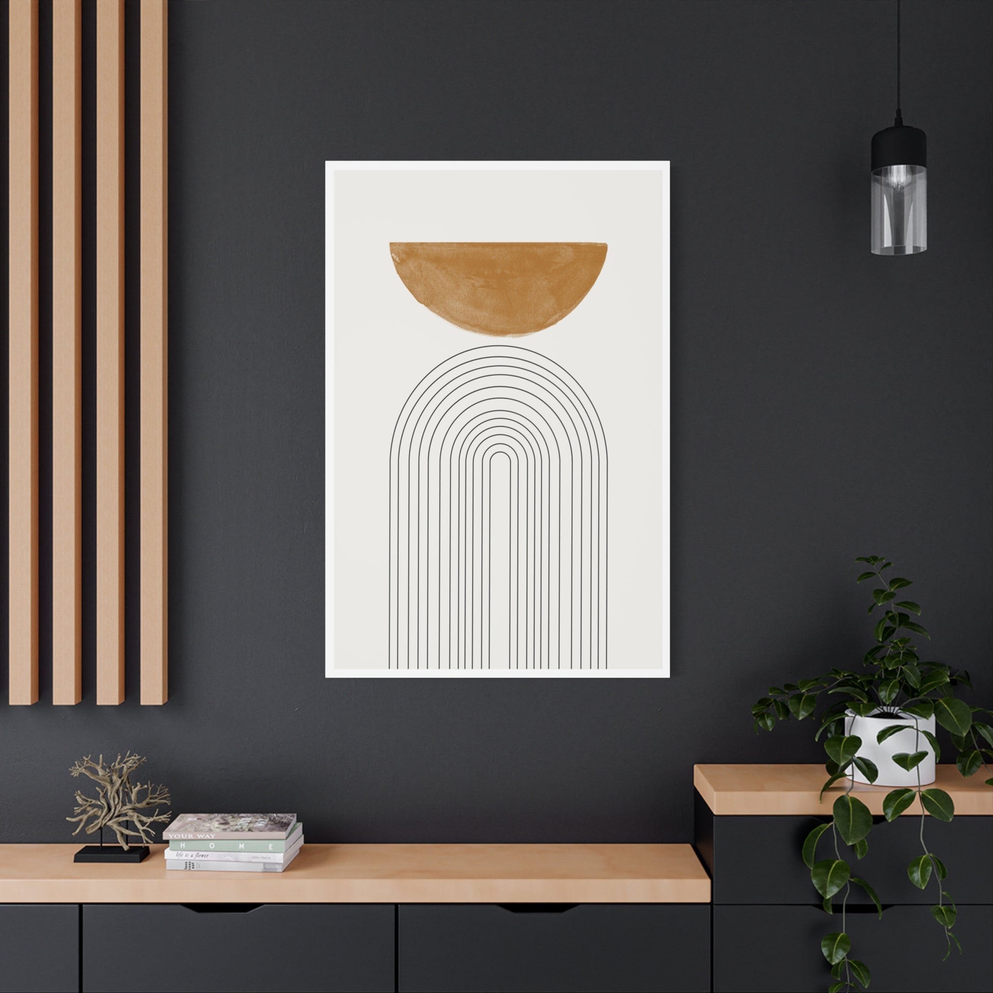 Ochre Horizon Passage - Canvas