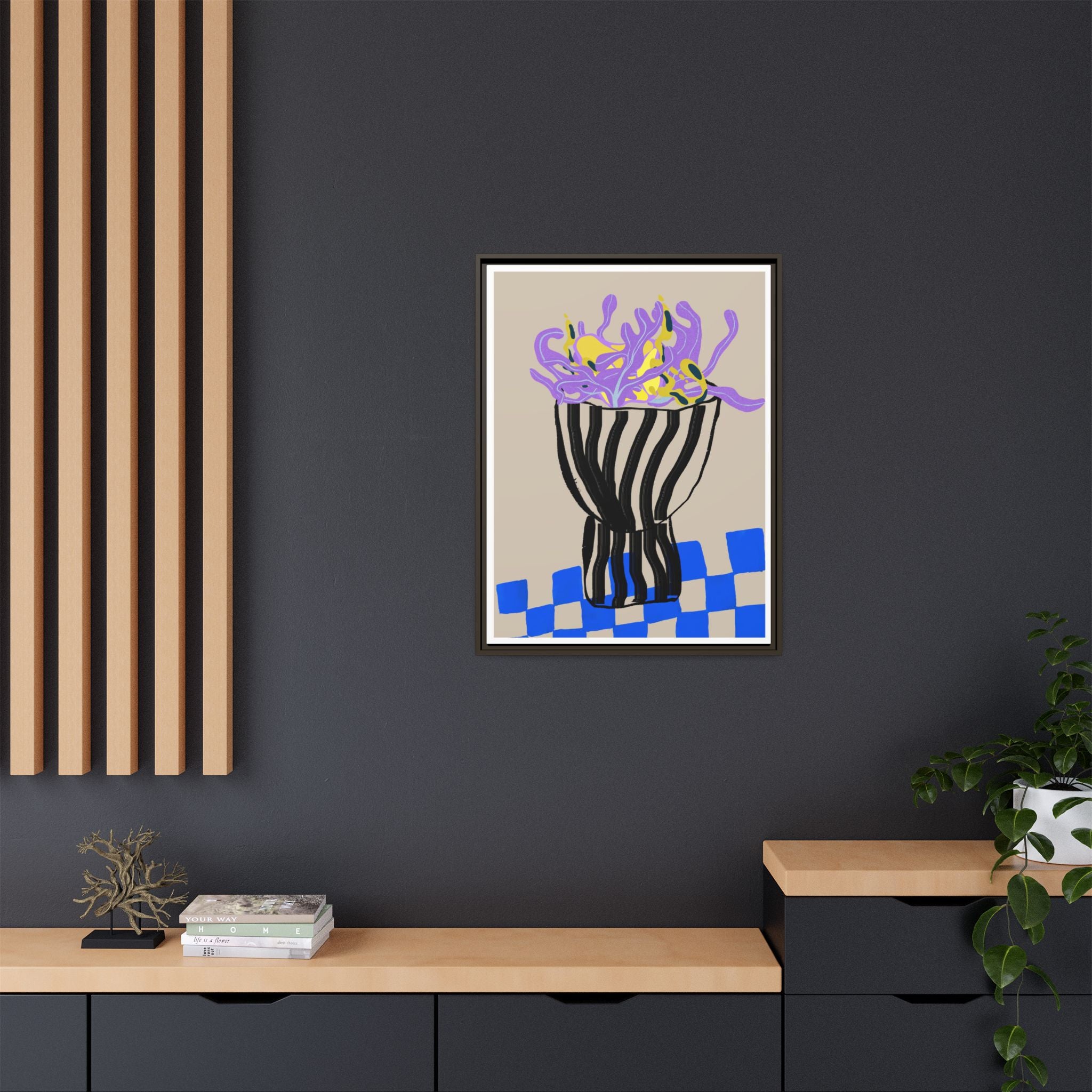 Lavender Coral Mirage - Framed