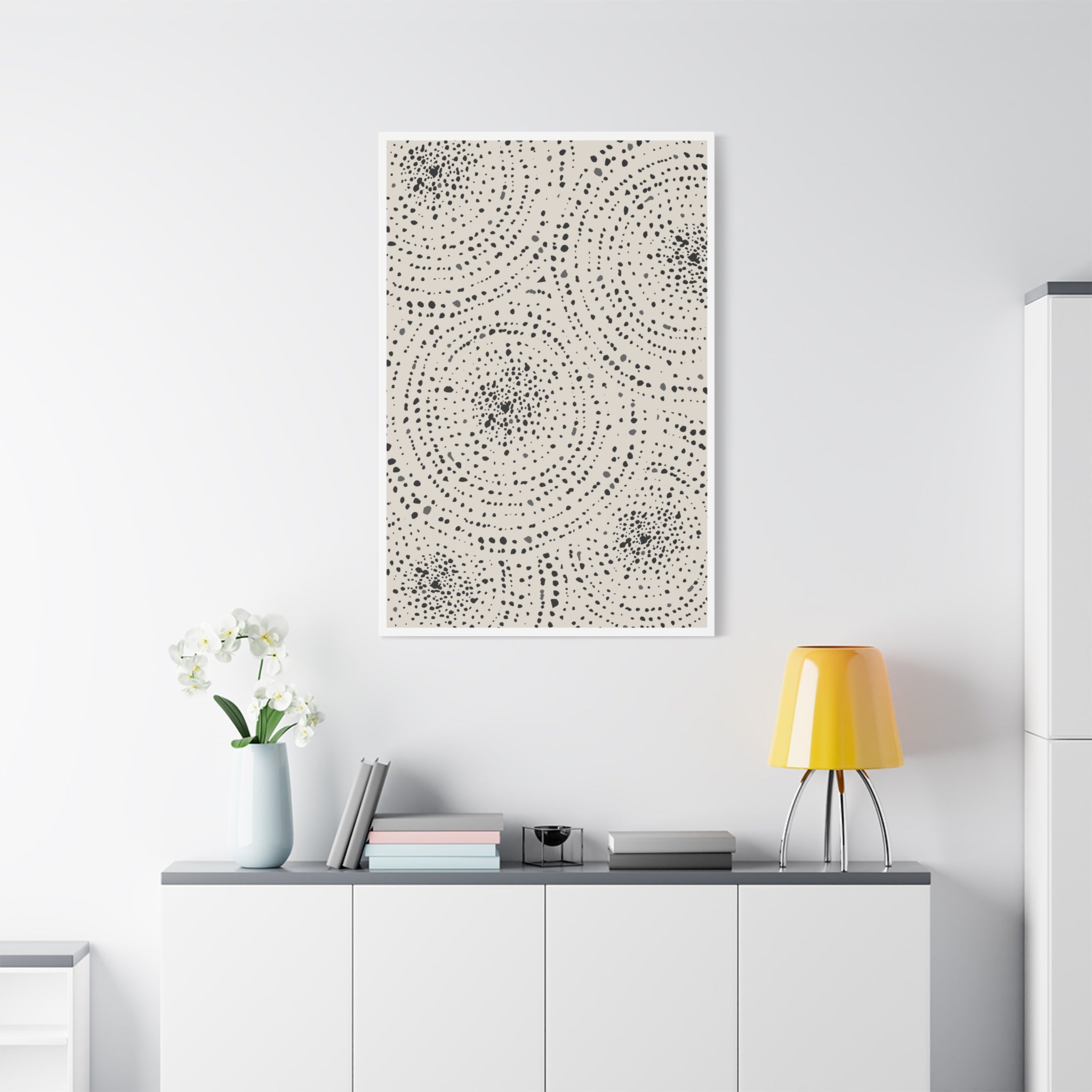 Celestial Pebble Drift Patterns - Canvas