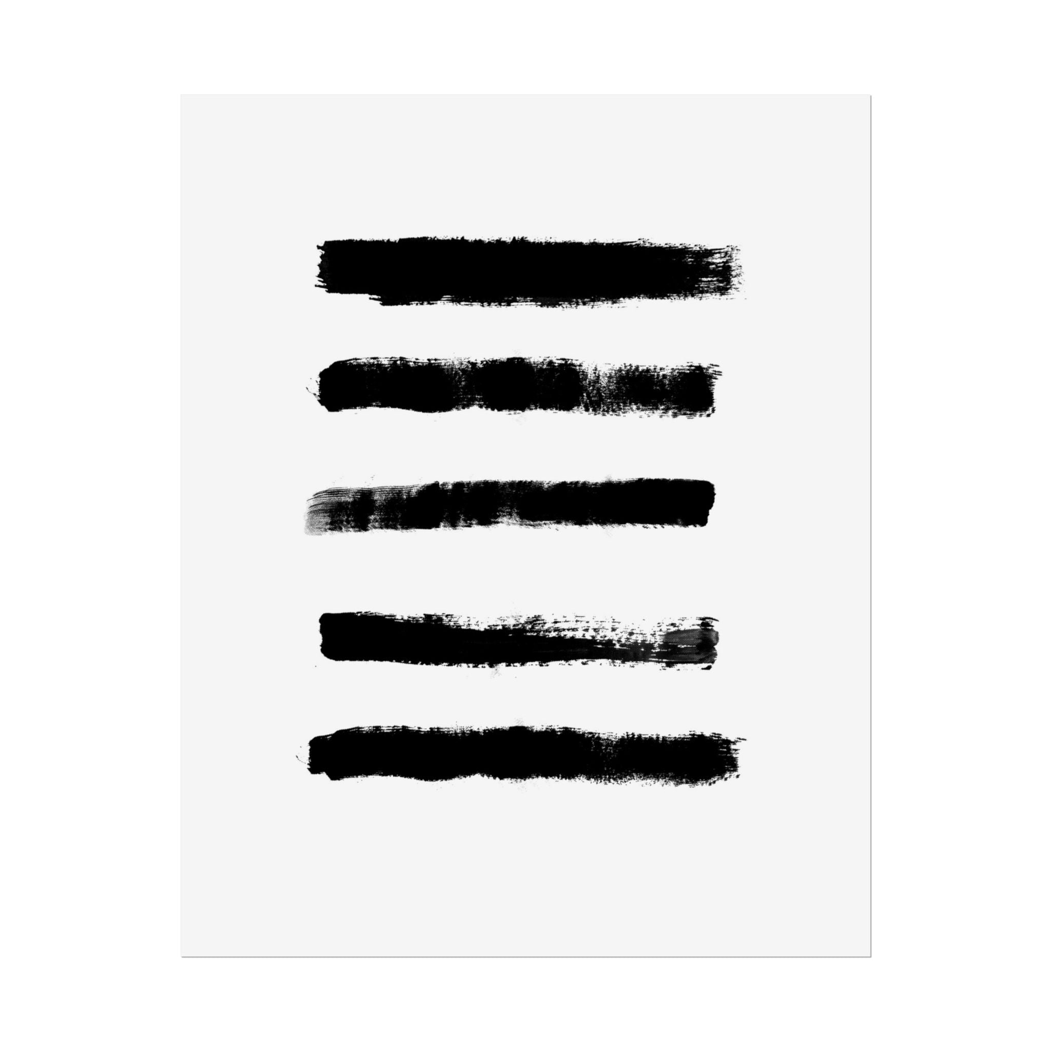 Obsidian Silence Strokes - Poster