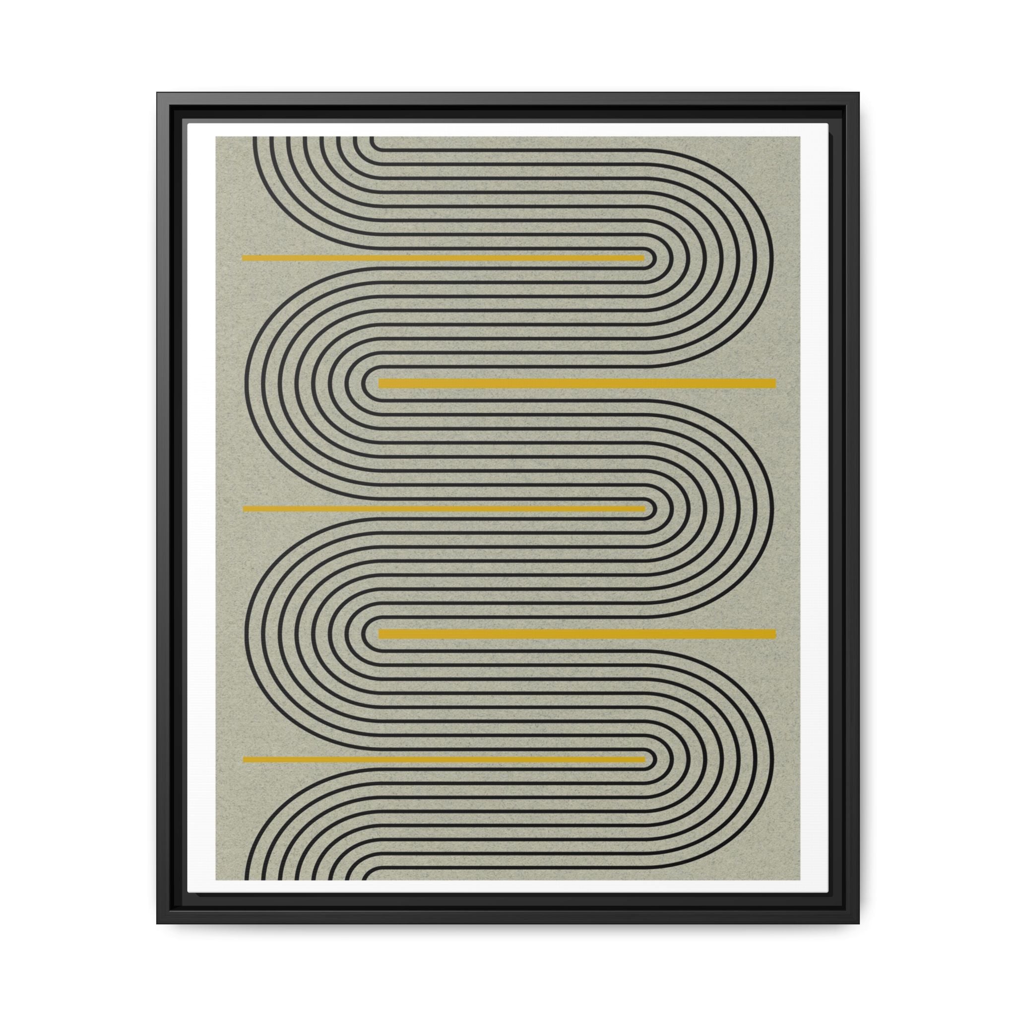 Golden Current Geometry - Framed