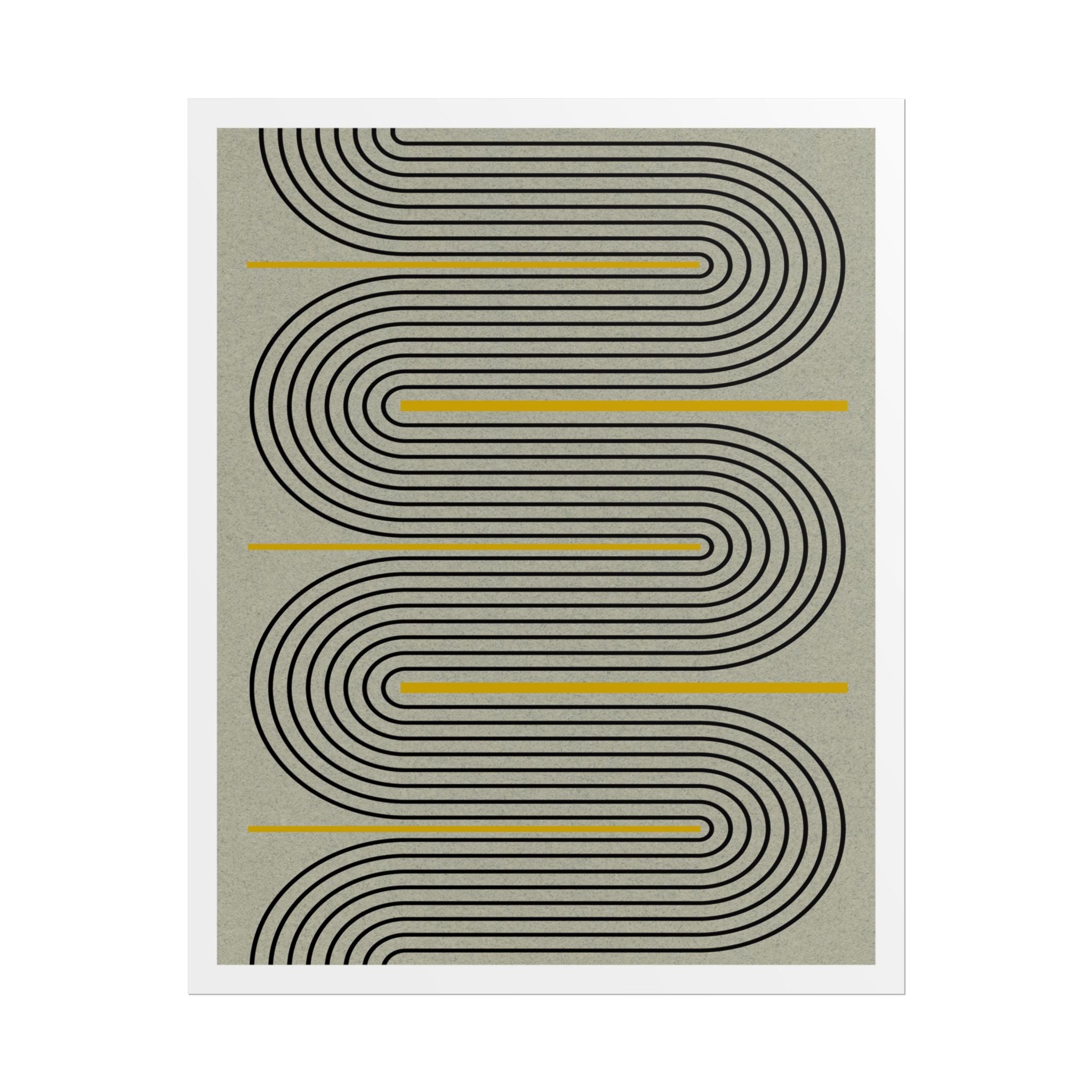 Golden Current Geometry - Poster