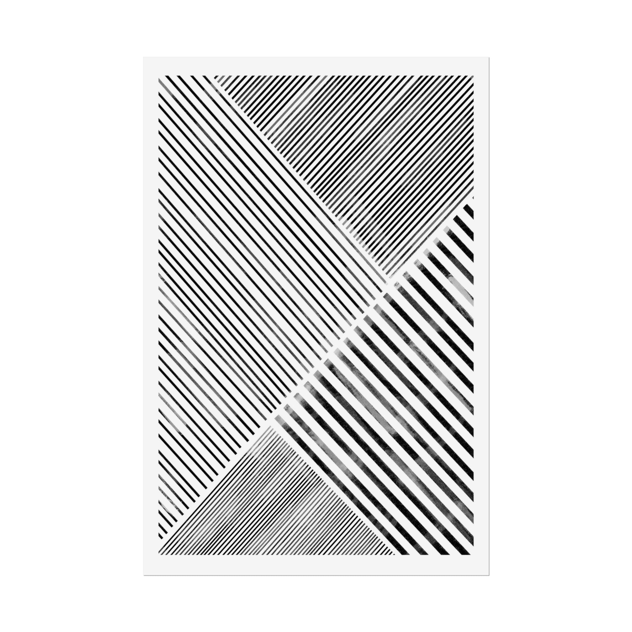 Monochrome Motion Angles - Poster