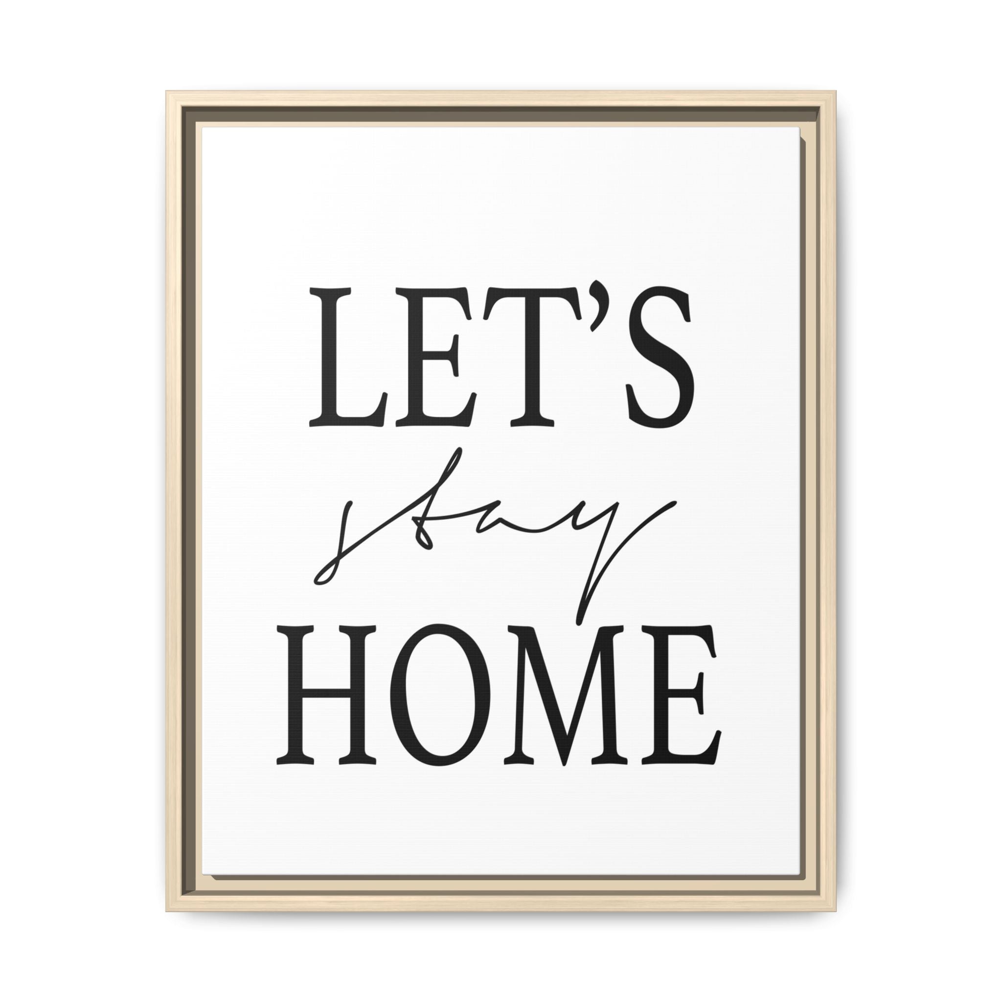 Gentle Haven Typography Glow - Framed