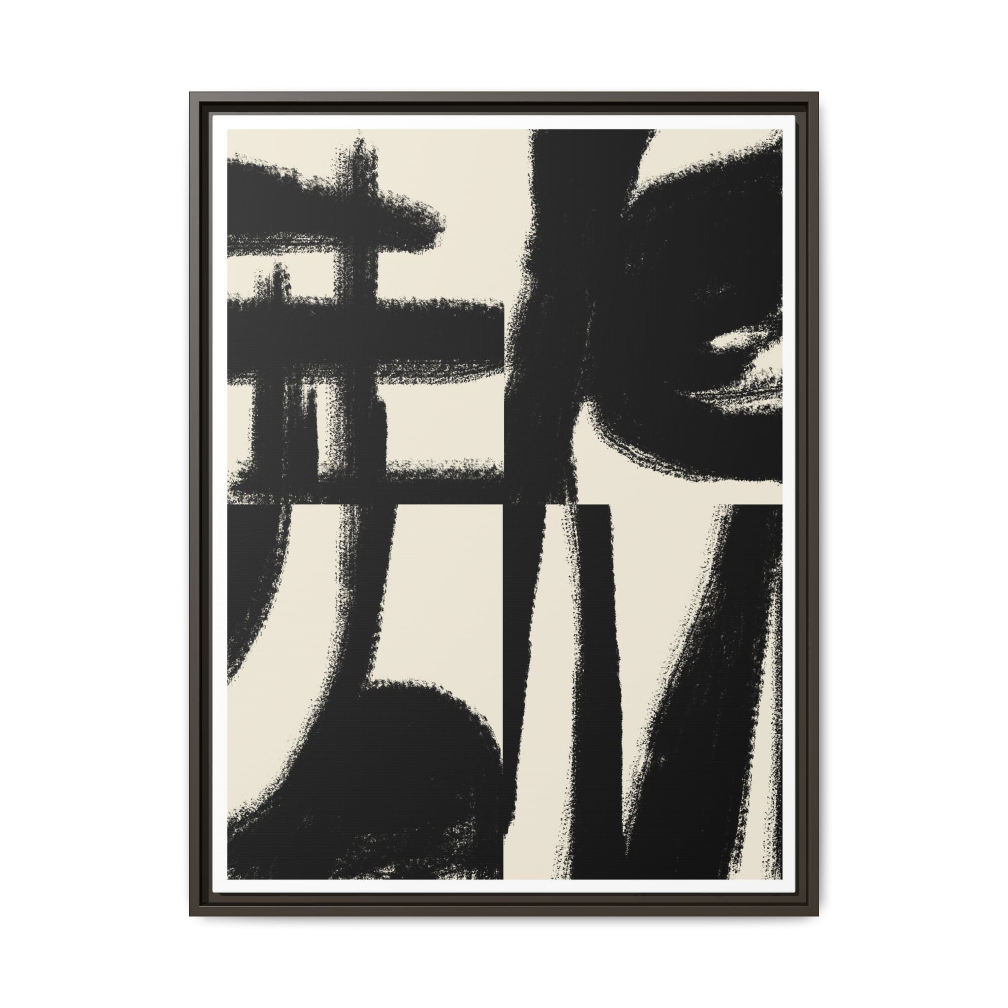 Midnight Gesture Fragments - Framed