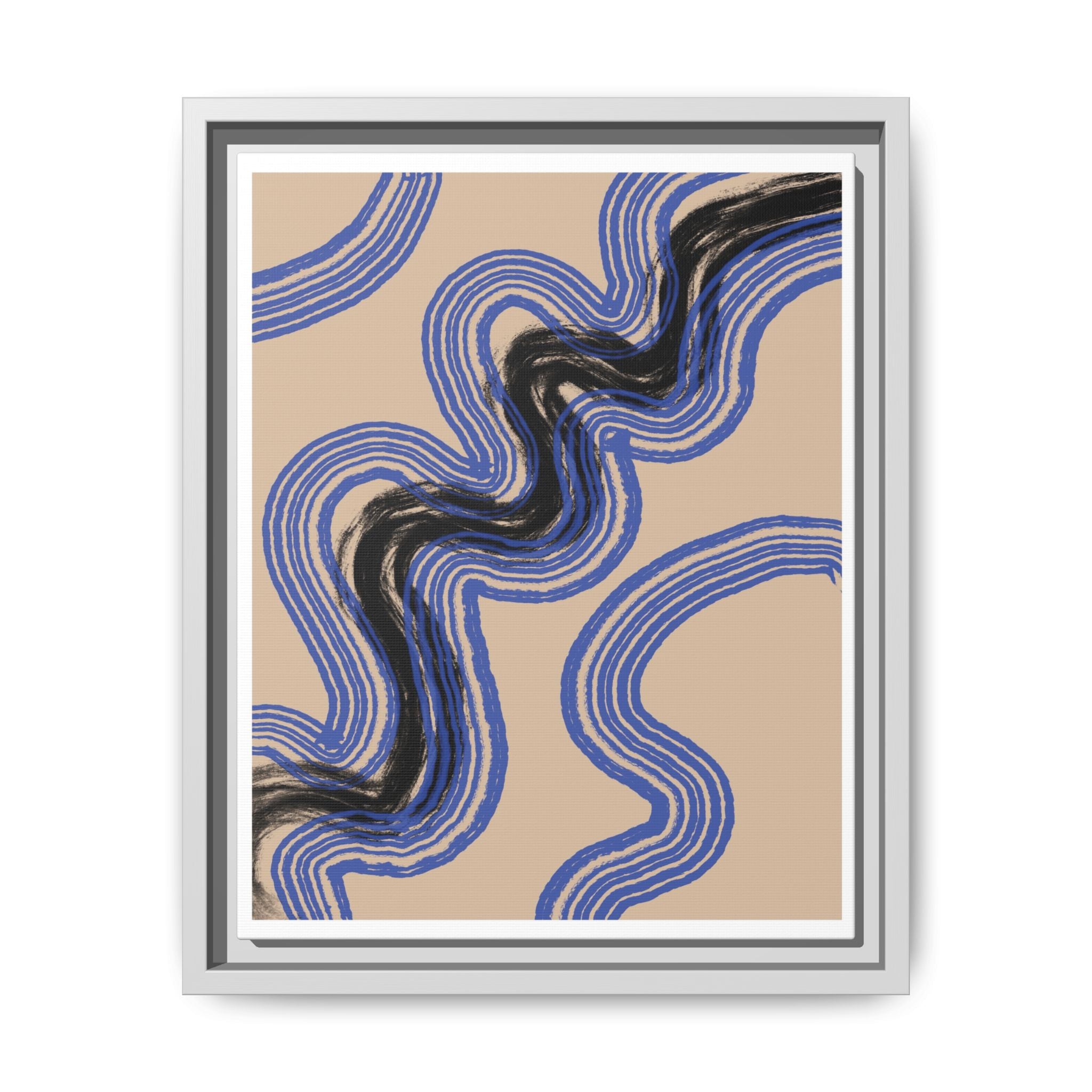Indigo Rhythm Passage - Framed