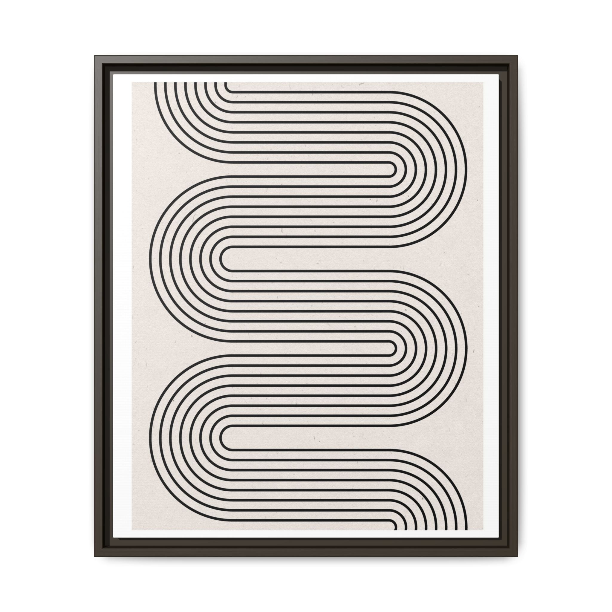 Monoline Rhythm Cascade - Framed