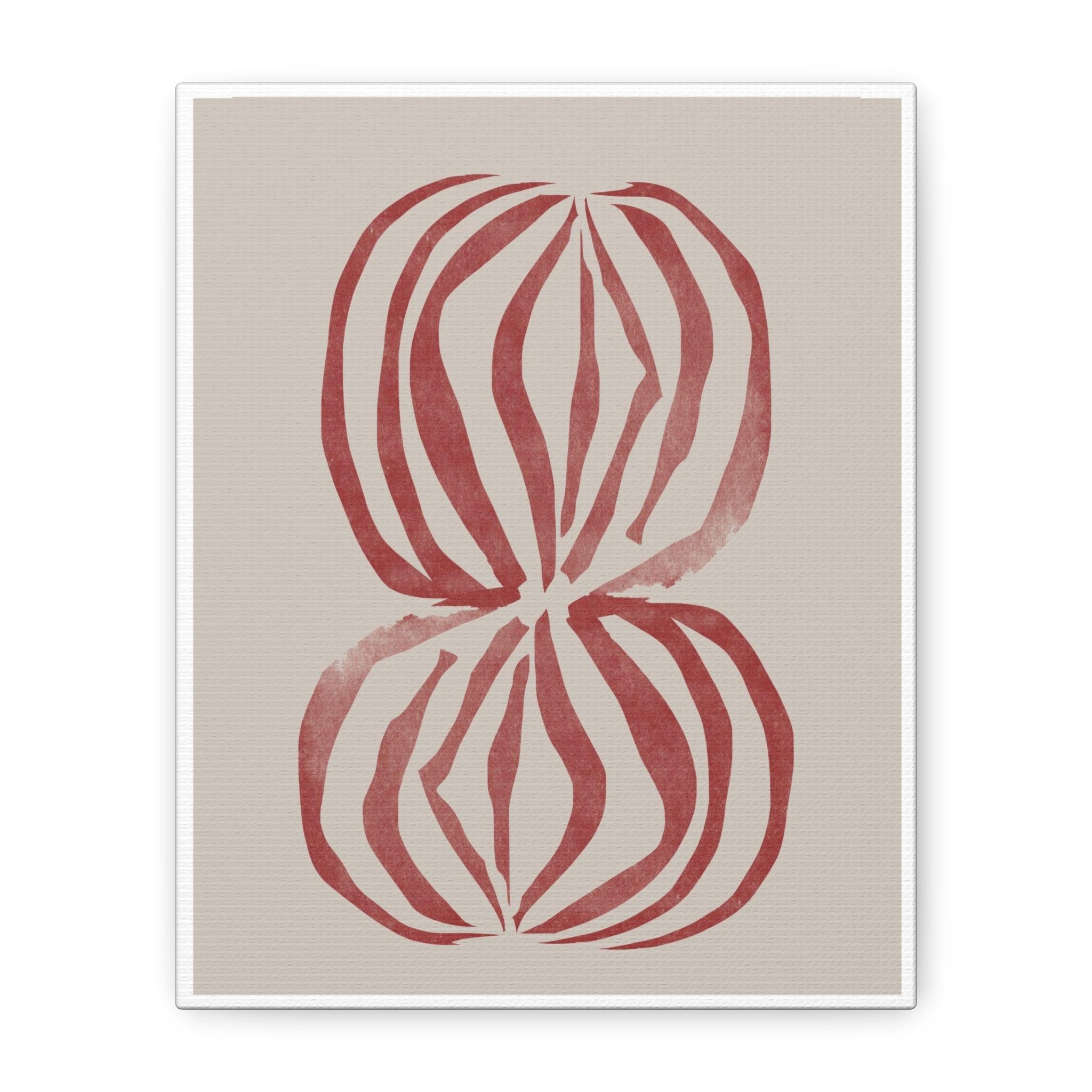 Crimson Petal Echoes - Canvas
