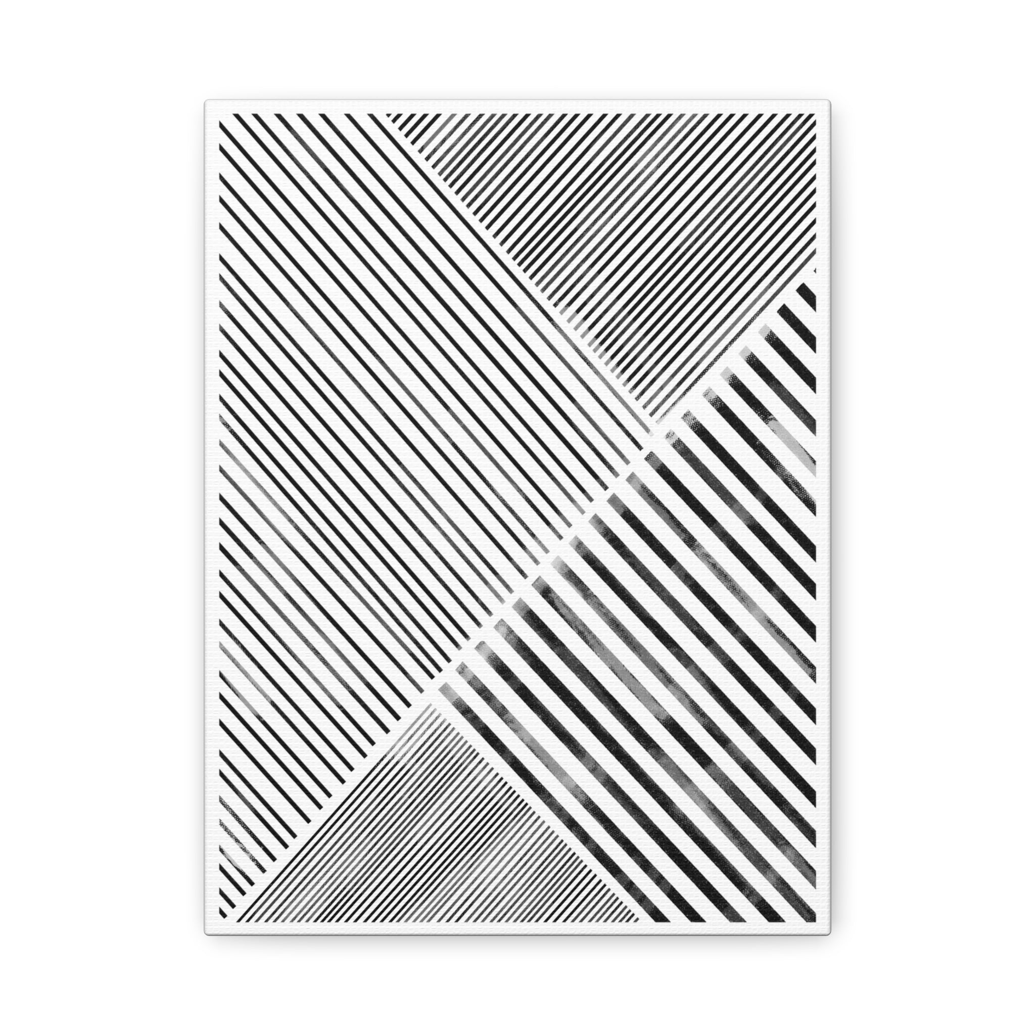 Monochrome Motion Angles - Canvas