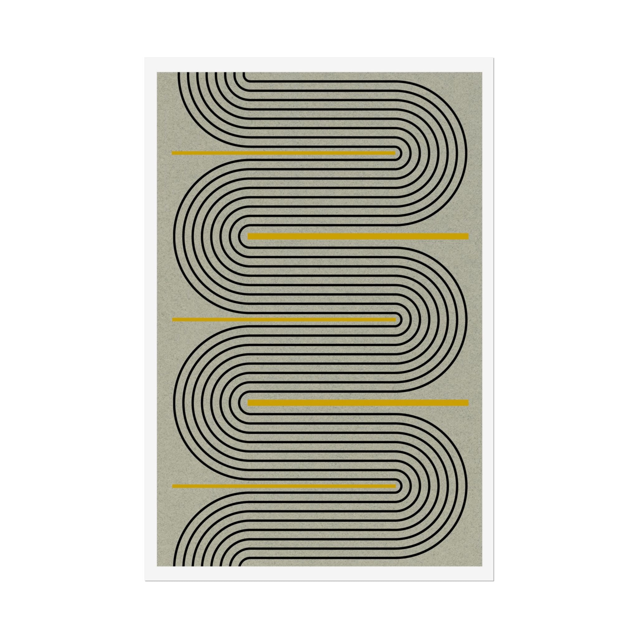 Golden Current Geometry - Poster