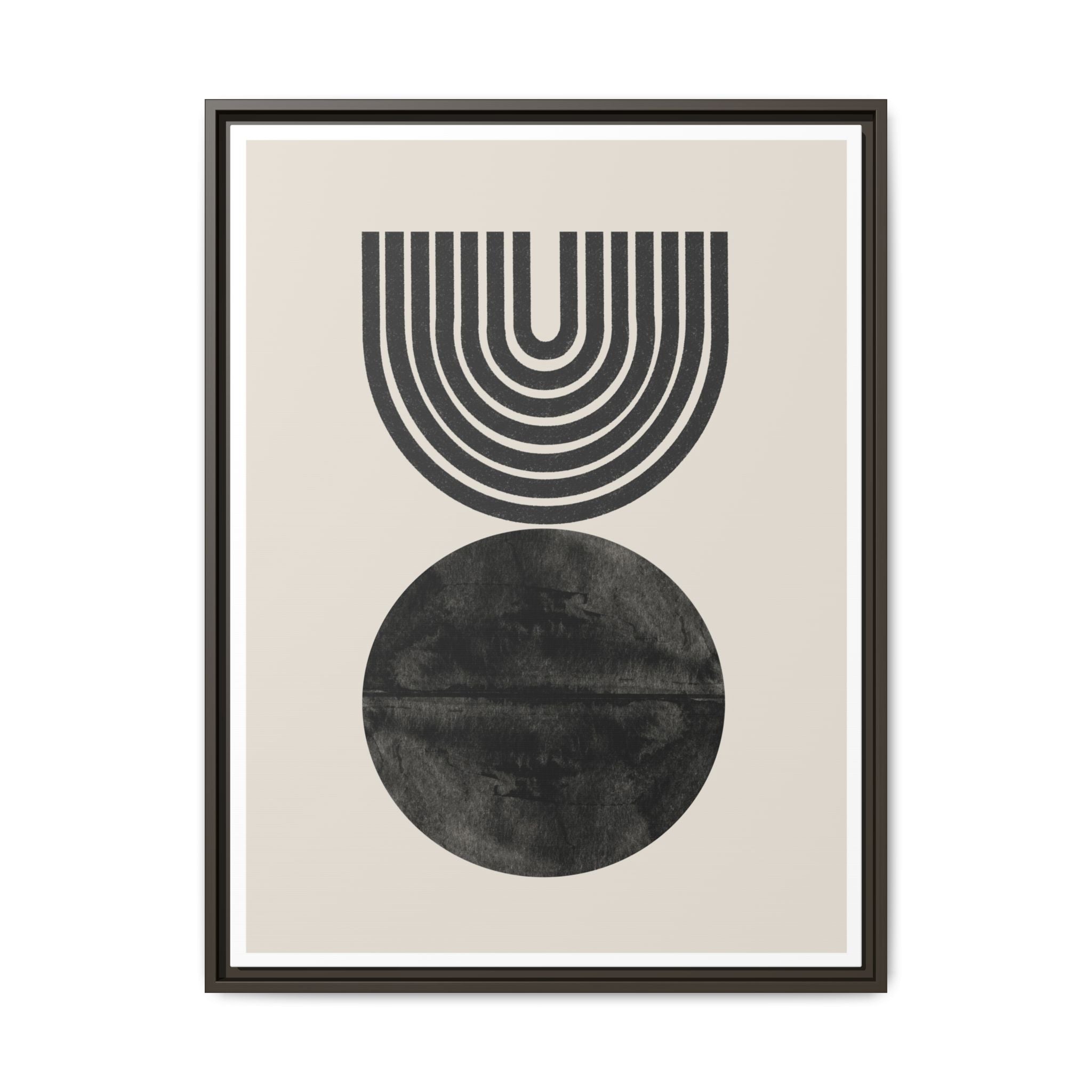 Obsidian Echo Arches - Framed