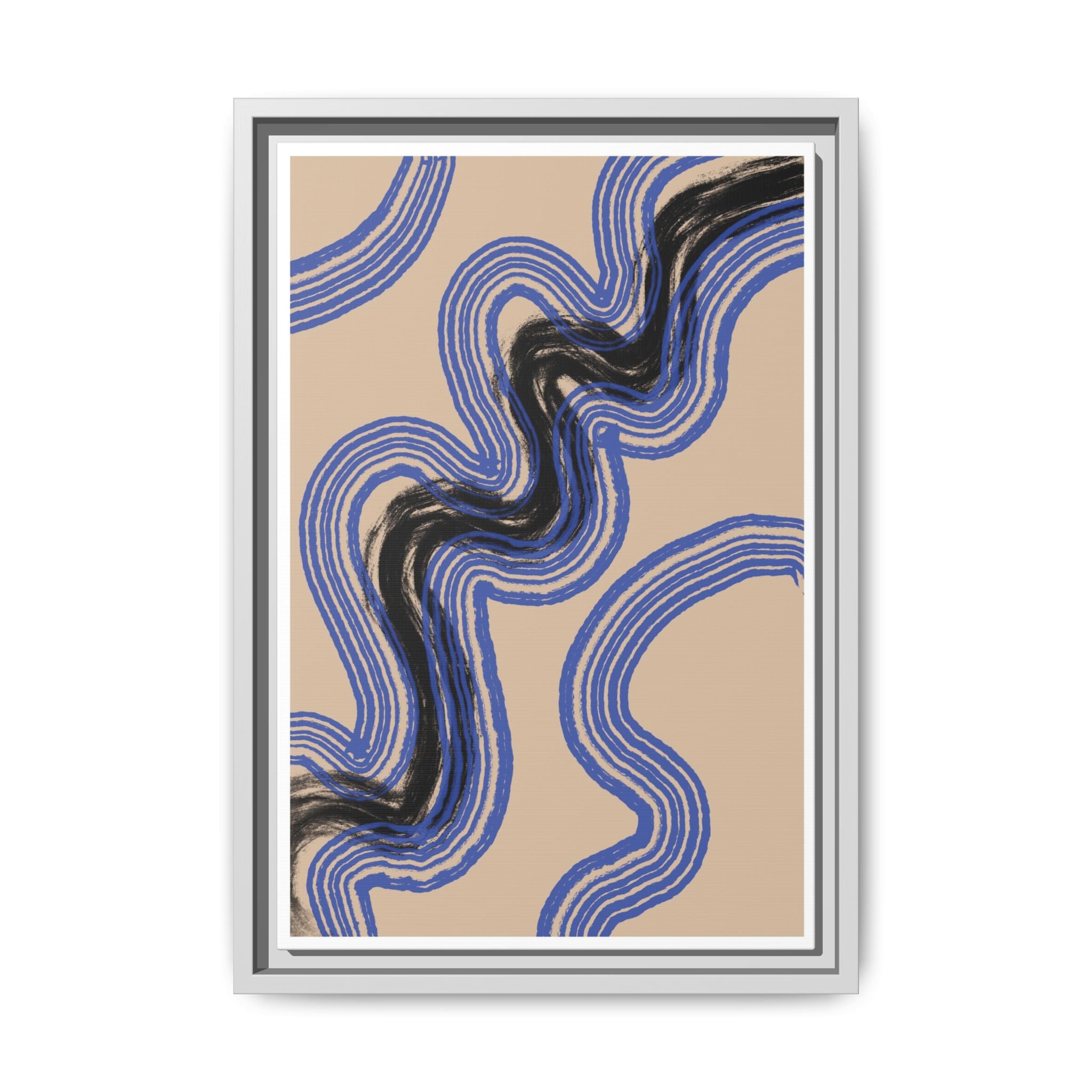 Indigo Rhythm Passage - Framed