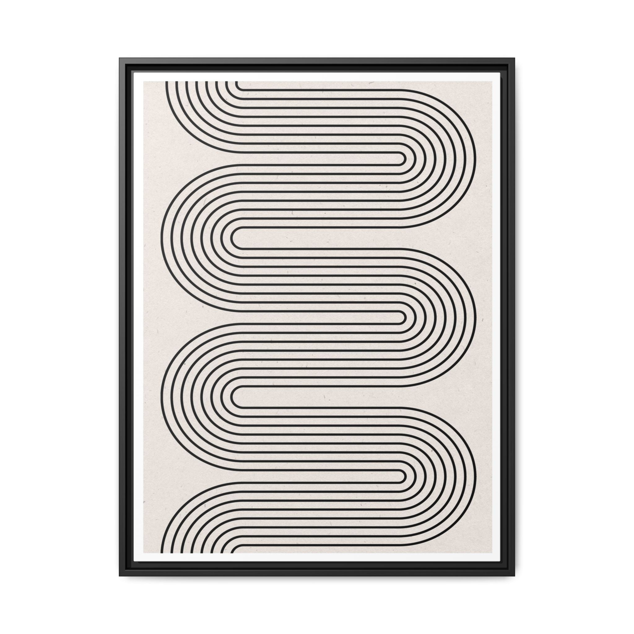Monoline Rhythm Cascade - Framed