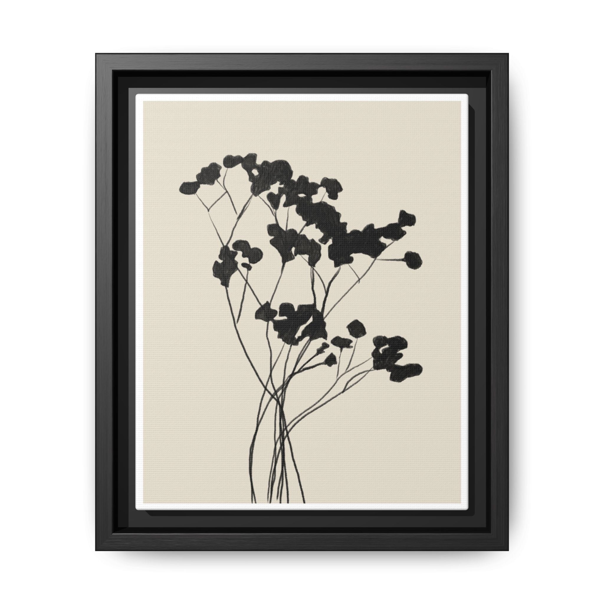 Velvet Bloom Silhouettes - Framed