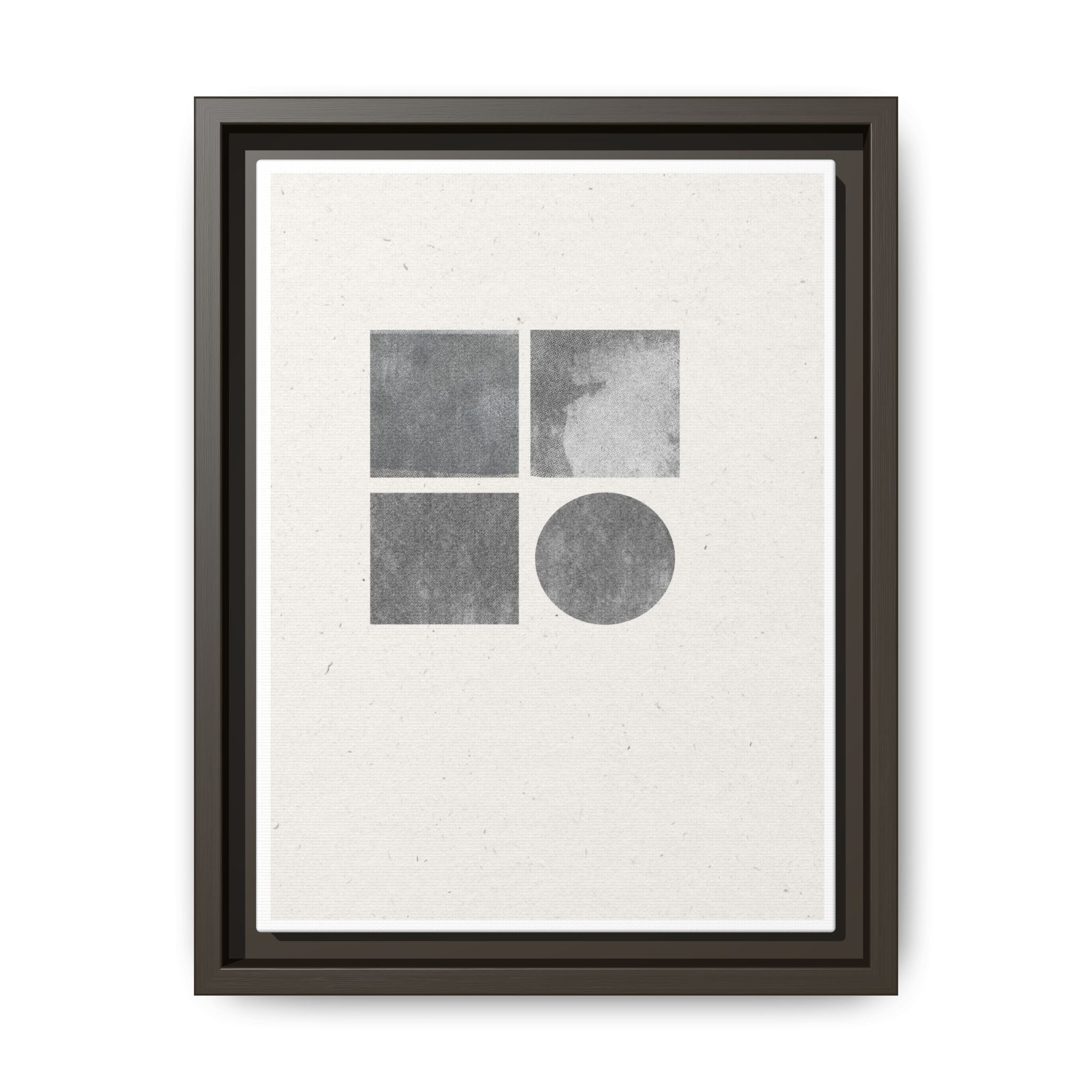 Muted Geometry Quartet - Framed
