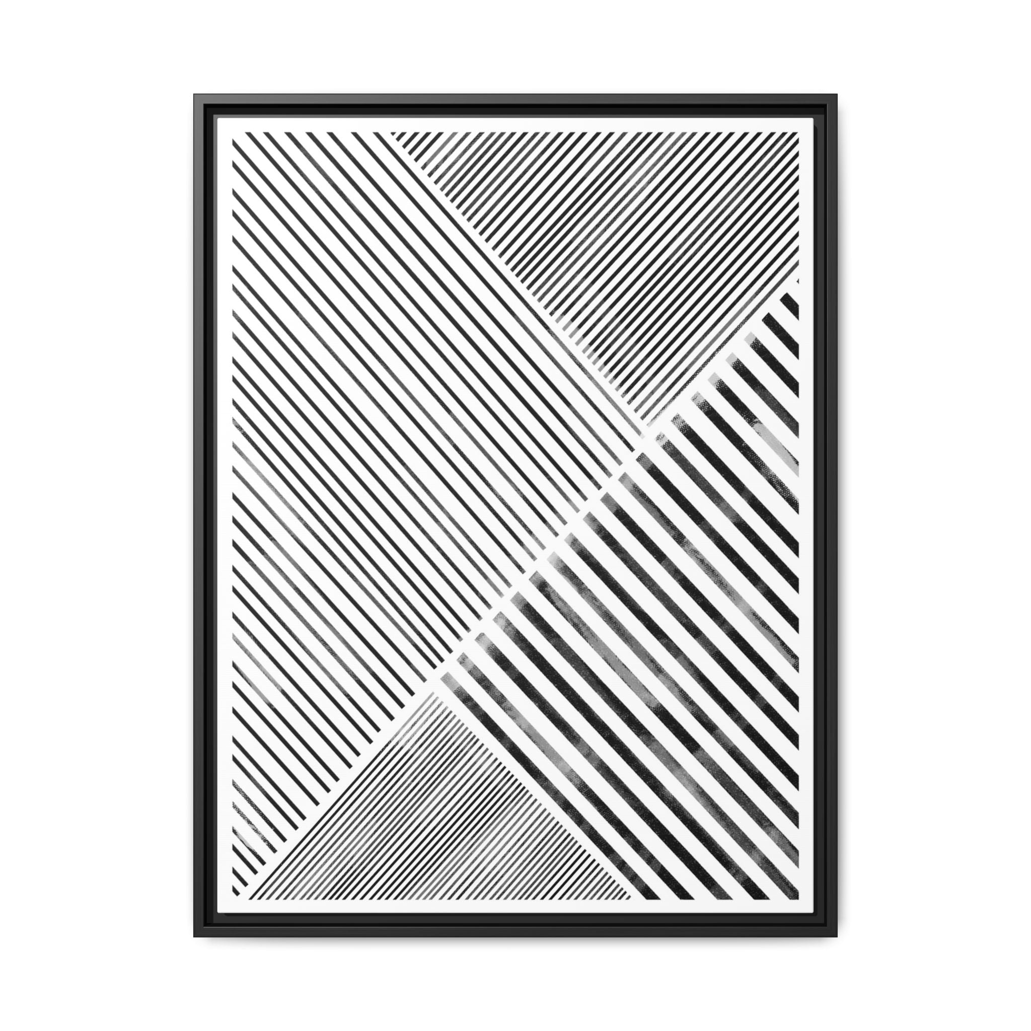 Monochrome Motion Angles - Framed