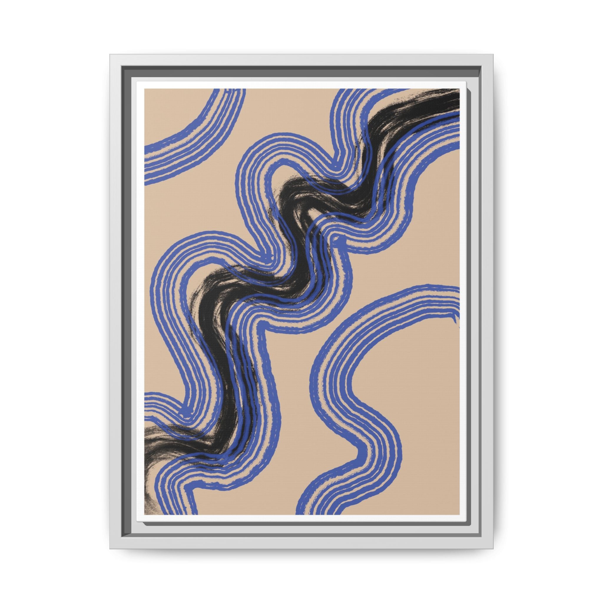 Indigo Rhythm Passage - Framed