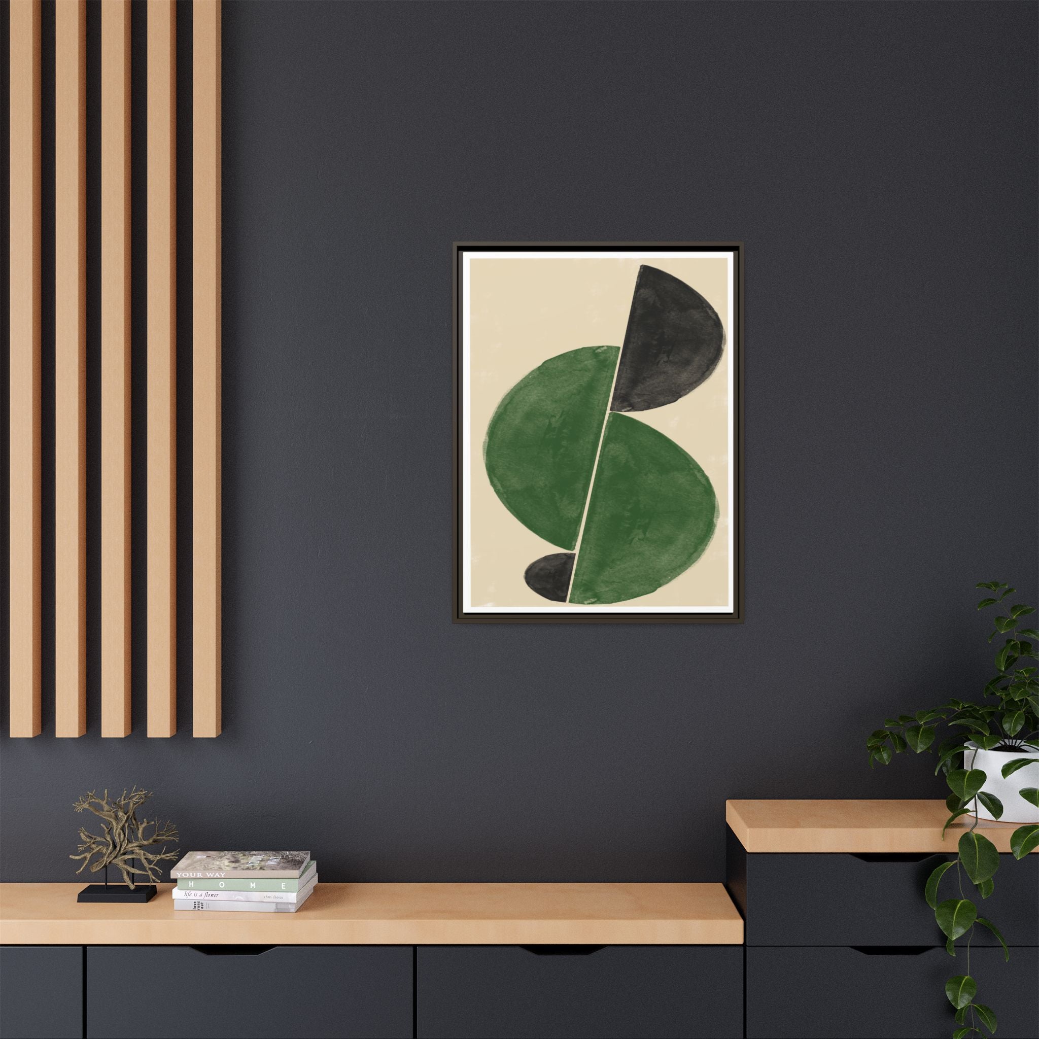 Verdant Eclipse Balance - Framed