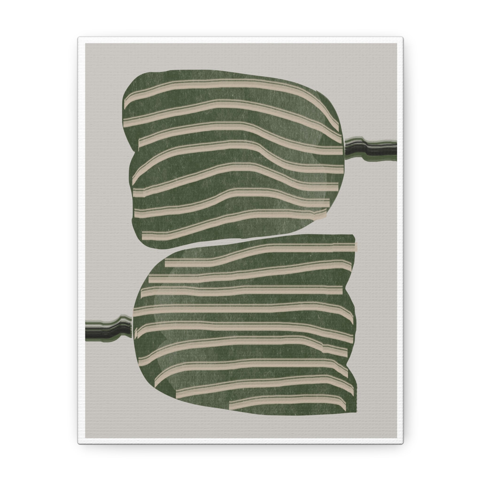 Verdant Echo Layers - Canvas