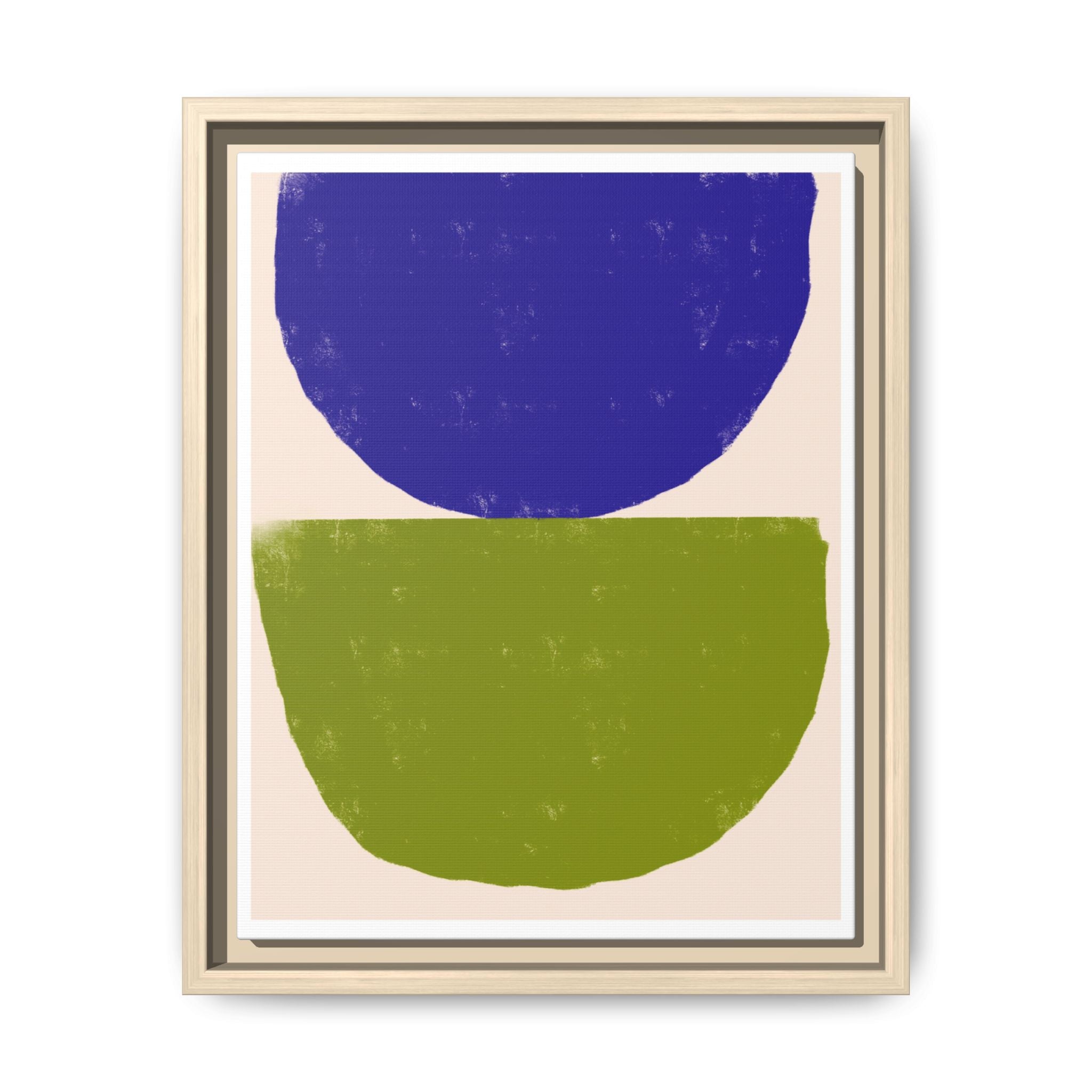Cobalt Meadow Balance - Framed