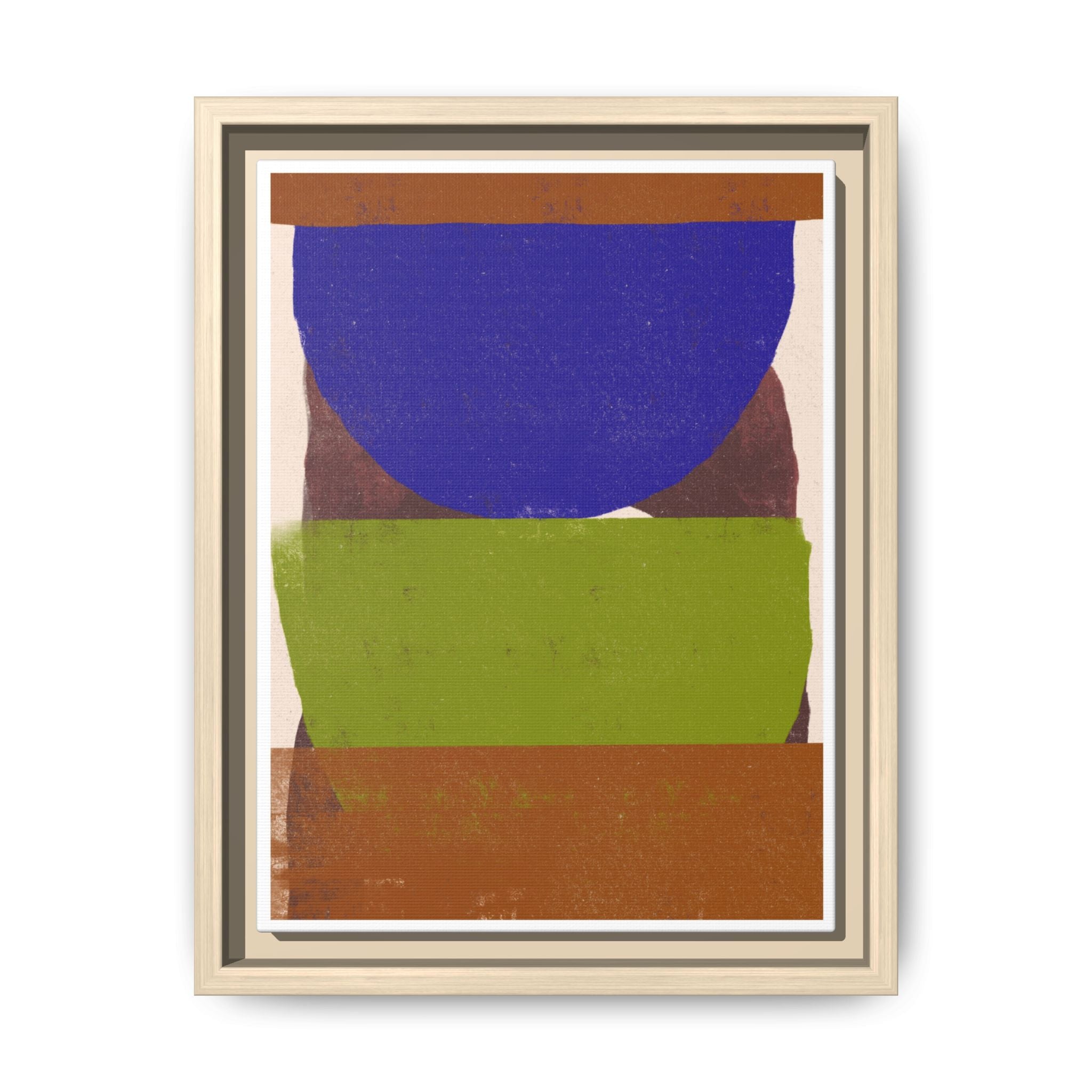 Cobalt Meadow Horizon - Framed