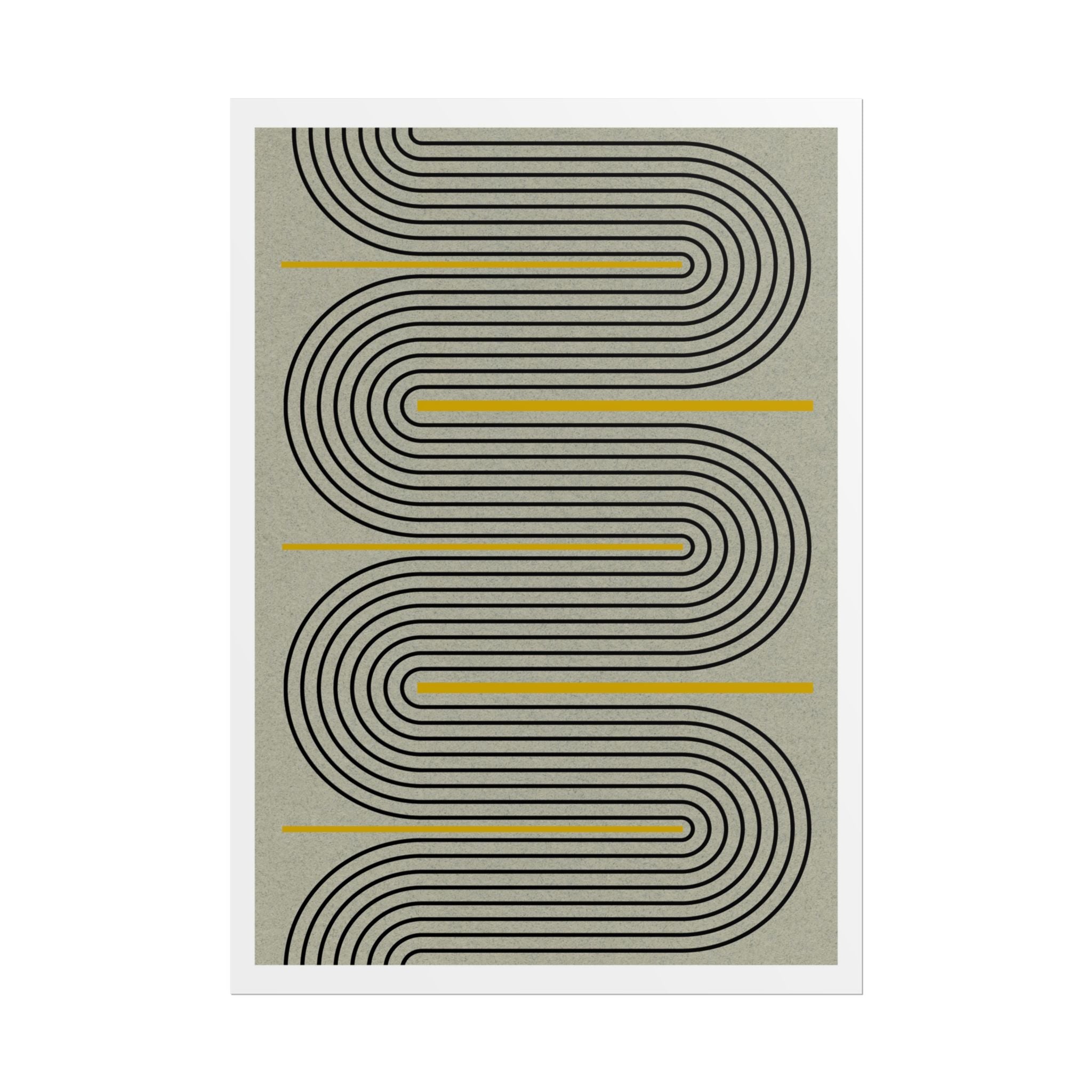 Golden Current Geometry - Poster