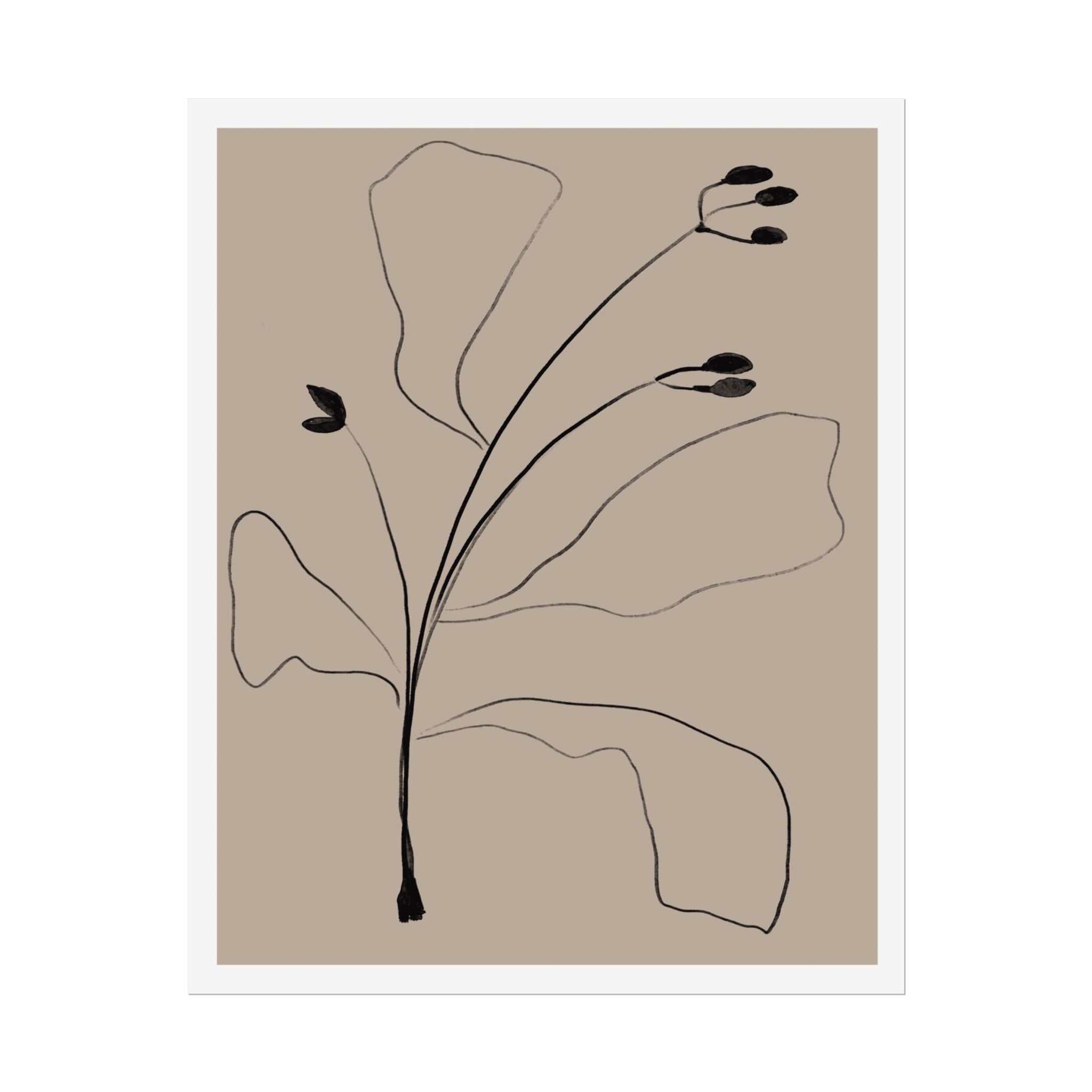 Quiet Botanical Gesture - Poster