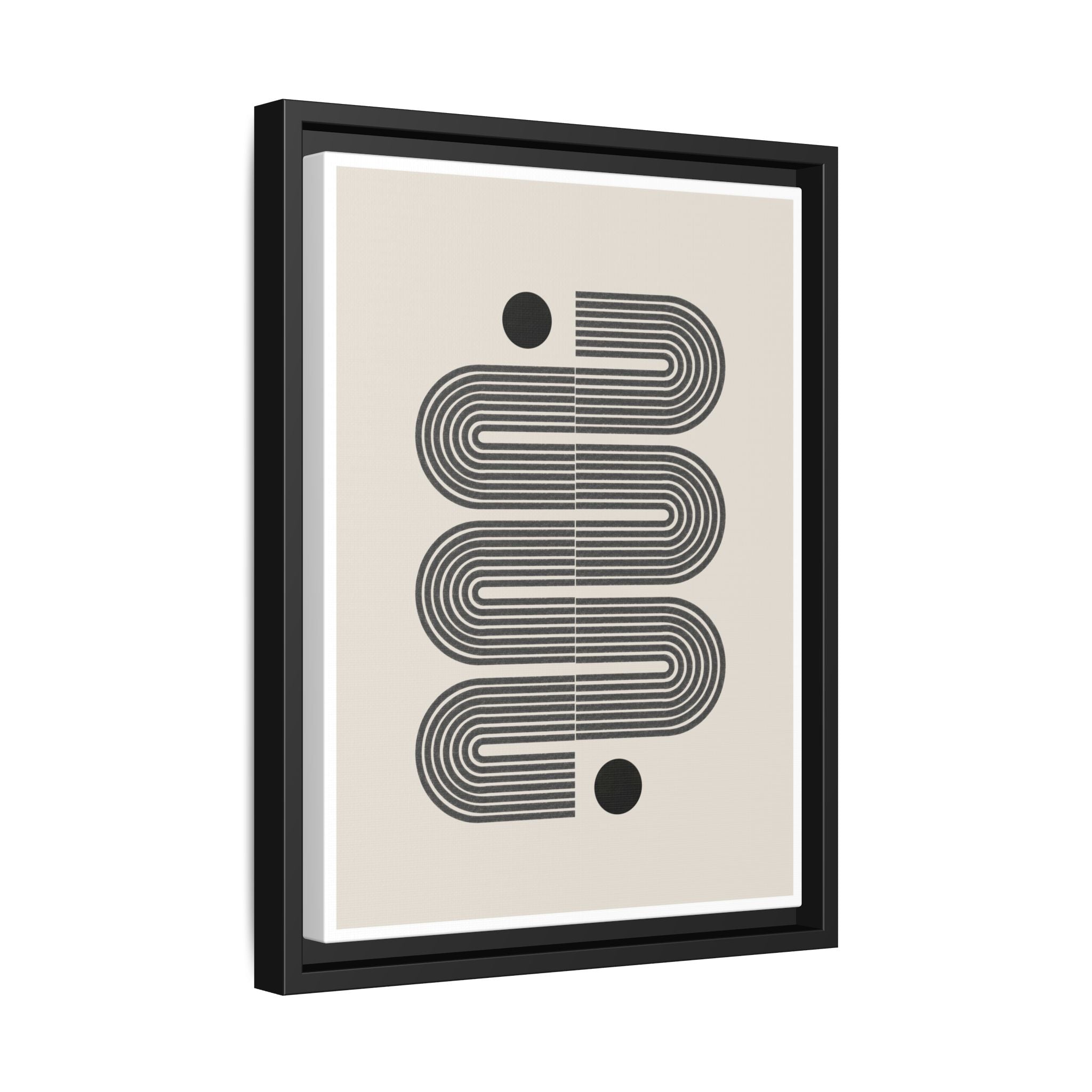 Midnight Circuit Flow - Framed